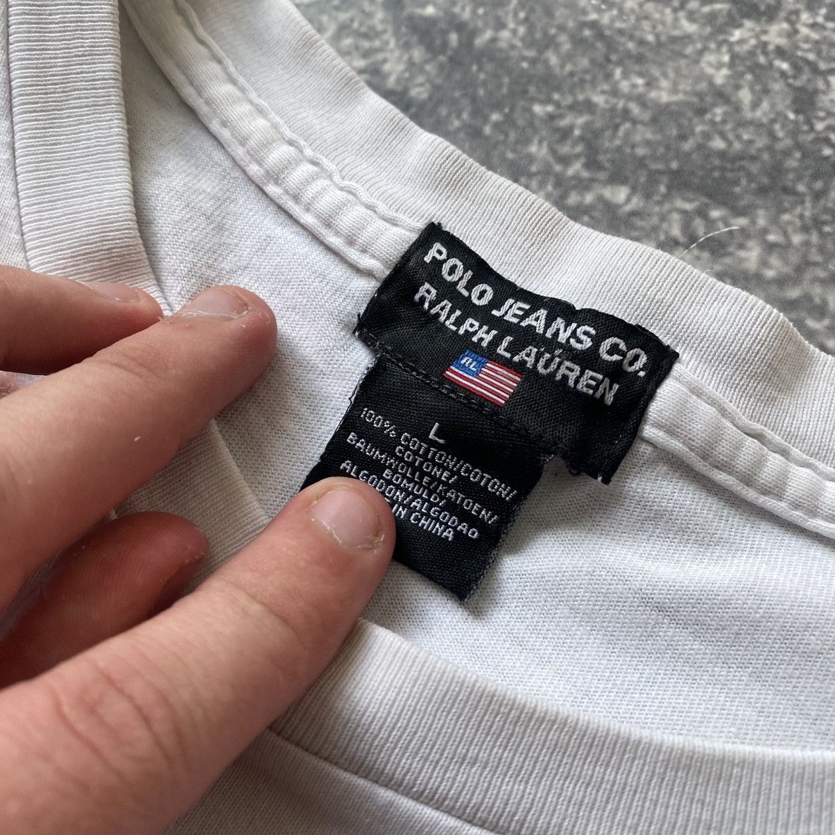 Polo Ralph Lauren Vintage Polo Ralph Lauren Jeans big logo Streetwear tee Size US L / EU 52-54 / 3 - 5 Thumbnail