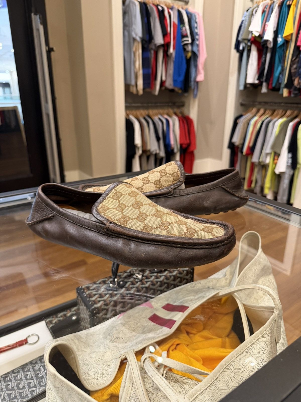 Gucci Gucci GG Canvas Vintage Moccasins Size US 7.5 / EU 40-41 - 1 Thumbnail