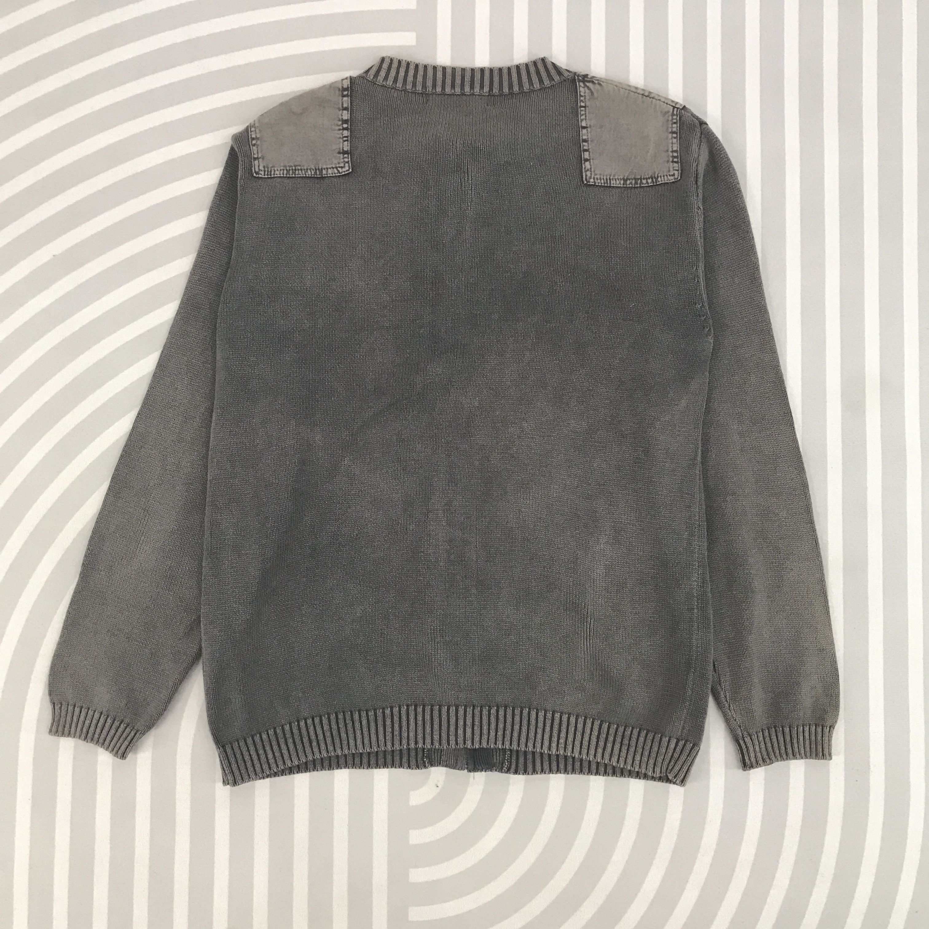 Beams Japan × Vintage Beams Black faded Japan Knitwear design zippe jacket Size US L / EU 52-54 / 3 - 3 Thumbnail