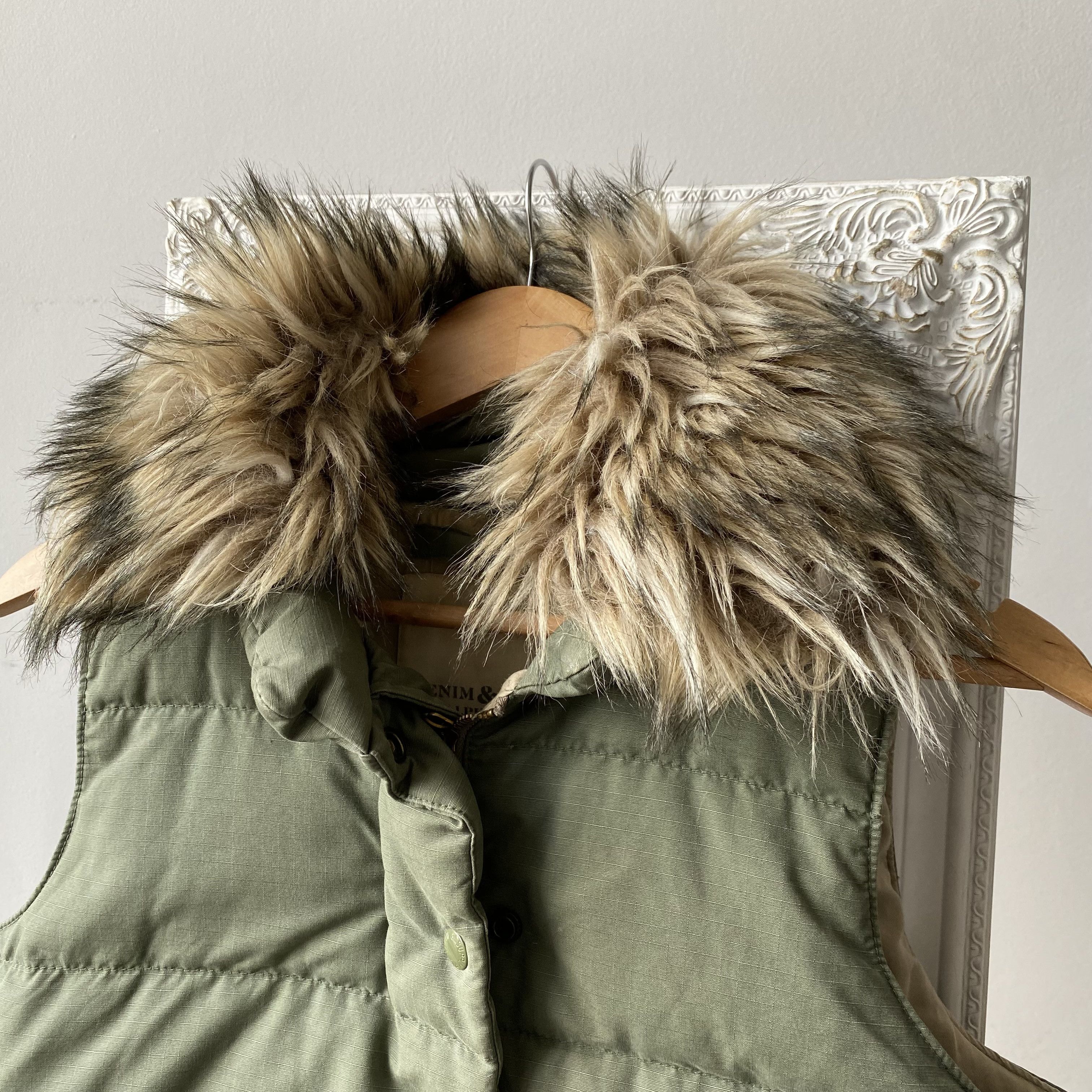 Polo Ralph Lauren Faux Fur Vintage 90s Polo Ralph Lauren Duwn vest Y2K Size M / US 6-8 / IT 42-44 - 2 Thumbnail