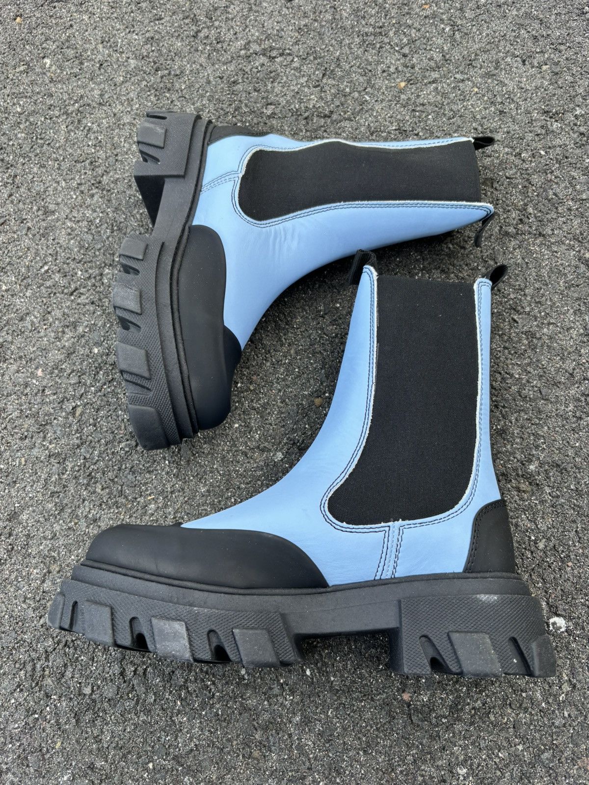 Ganni GANNI Leather Chelsea Boots Size US 8 / IT 38 - 1 Thumbnail