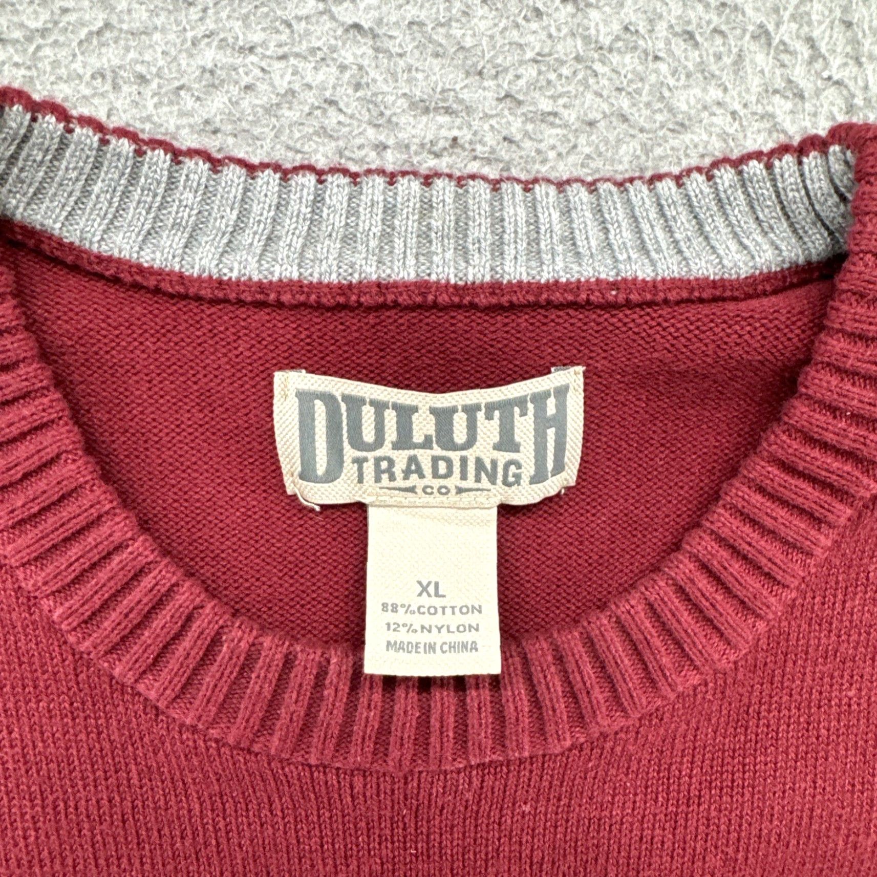 Duluth Trading Company Duluth Trading Co Sweater Men's Red Knit Pullover Crewneck XL Size US XL / EU 56 / 4 - 4 Thumbnail