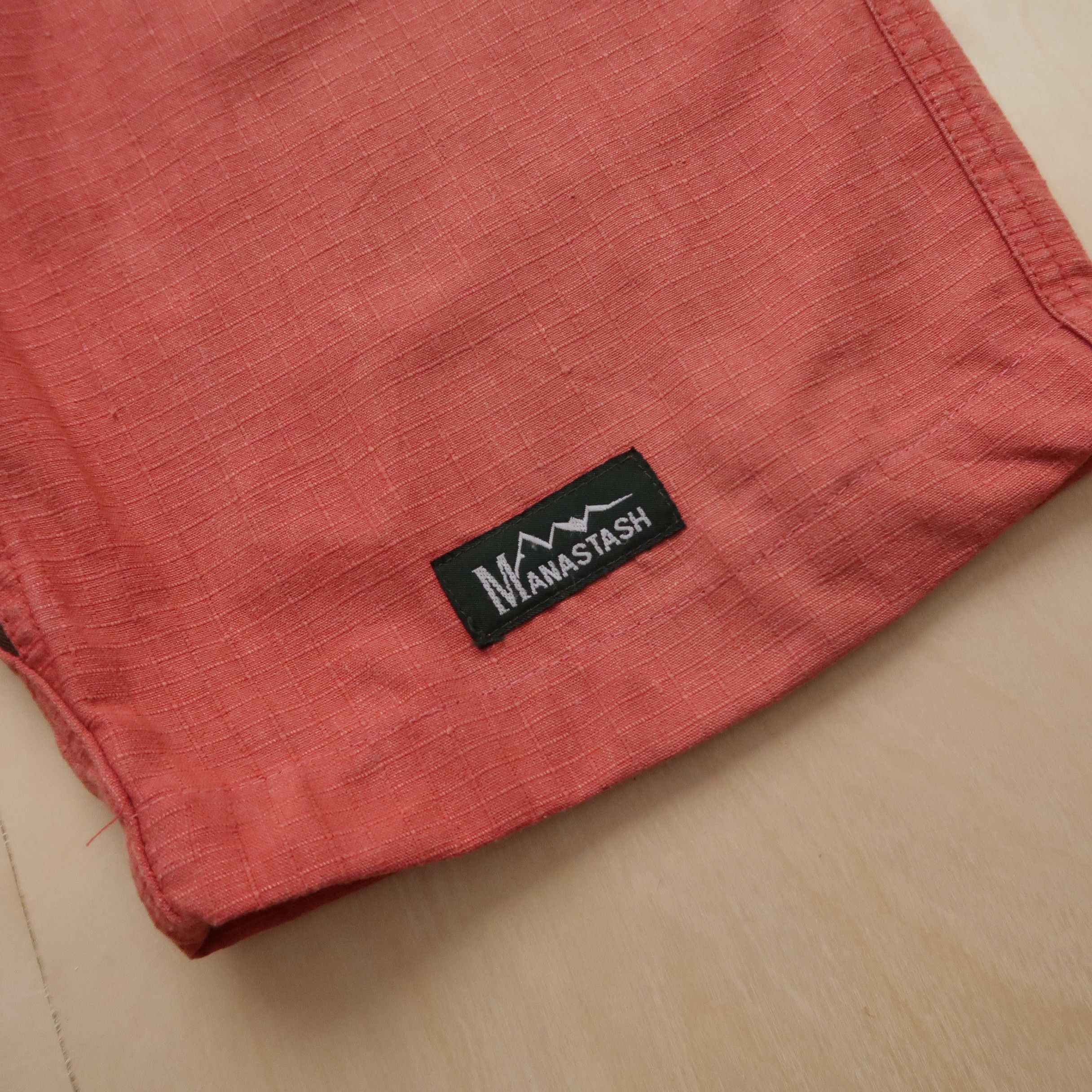 Manastash VTG 90s Manastash USA Hemp Cargo Military Patchwork Shorts Size US 33 - 8 Thumbnail