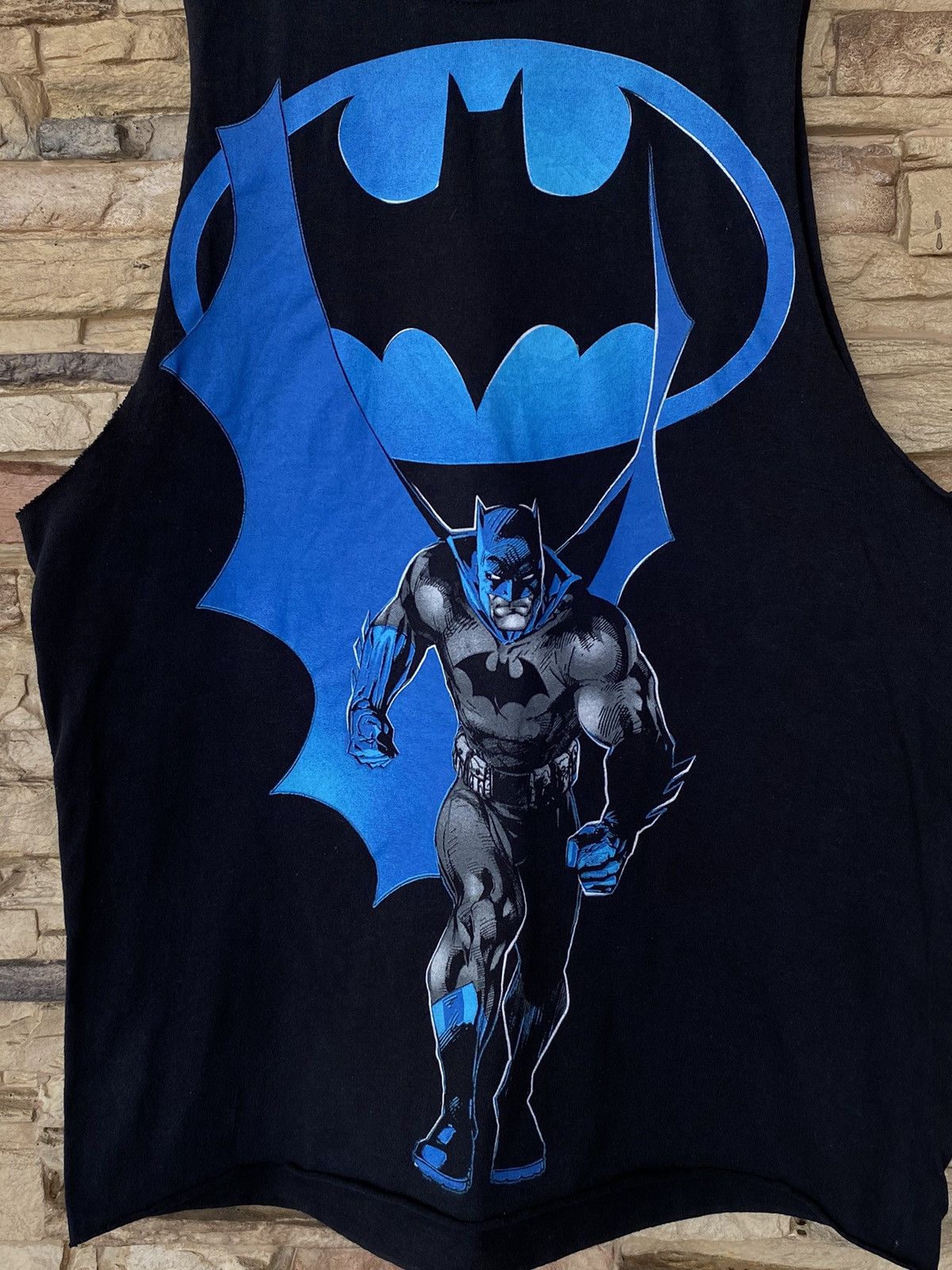 Vintage Rare Batman All Over Print Sleeveless Singlet Comics Tees Size US M / EU 48-50 / 2 - 2 Thumbnail
