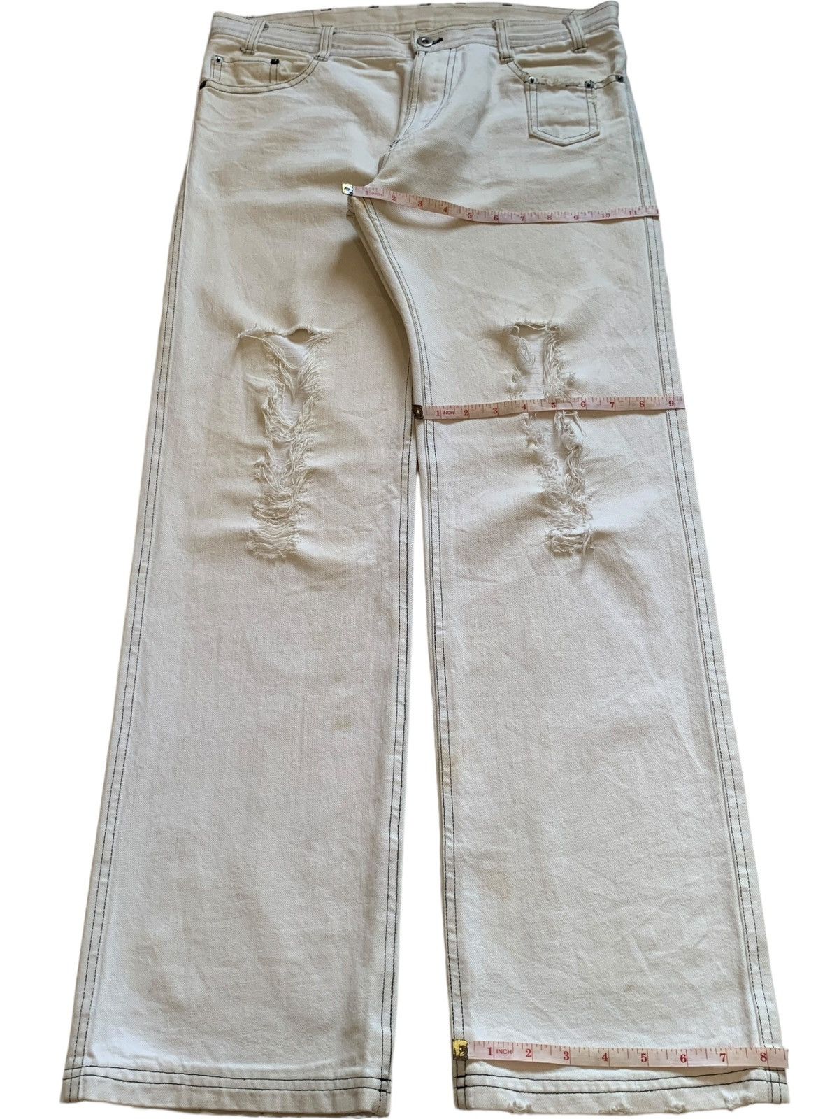 Japanese Brand Vintage Japanese Brand Distressed Multi Pocket Baggy Jeans Size US 34 / EU 50 - 13 Thumbnail