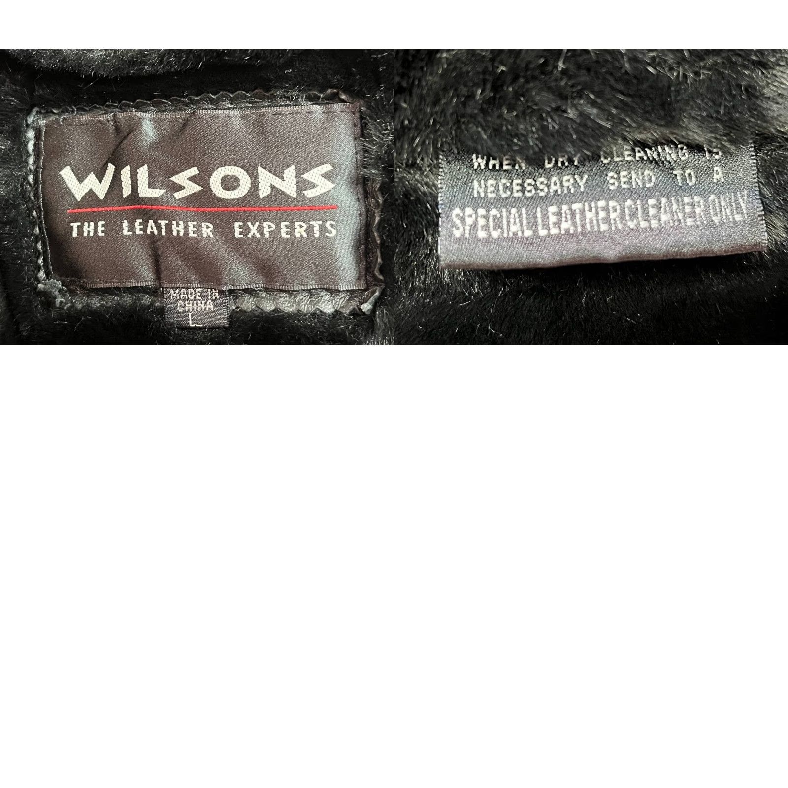 Vintage VINTAGE Wilsons Black Leather Insulated Lined Belted Heavy Jacket Parka Men Size L Size US L / EU 52-54 / 3 - 9 Thumbnail