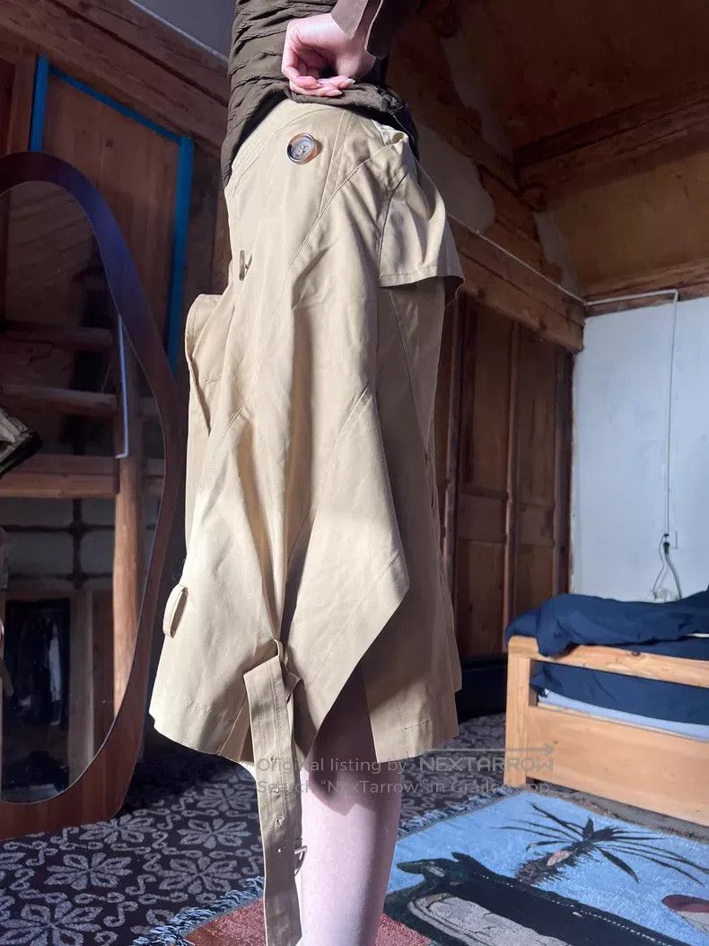 Junya Watanabe JUNYA WATANABE size XS Khaki Deconstructed Hem Skirt Size 23" - 3 Thumbnail
