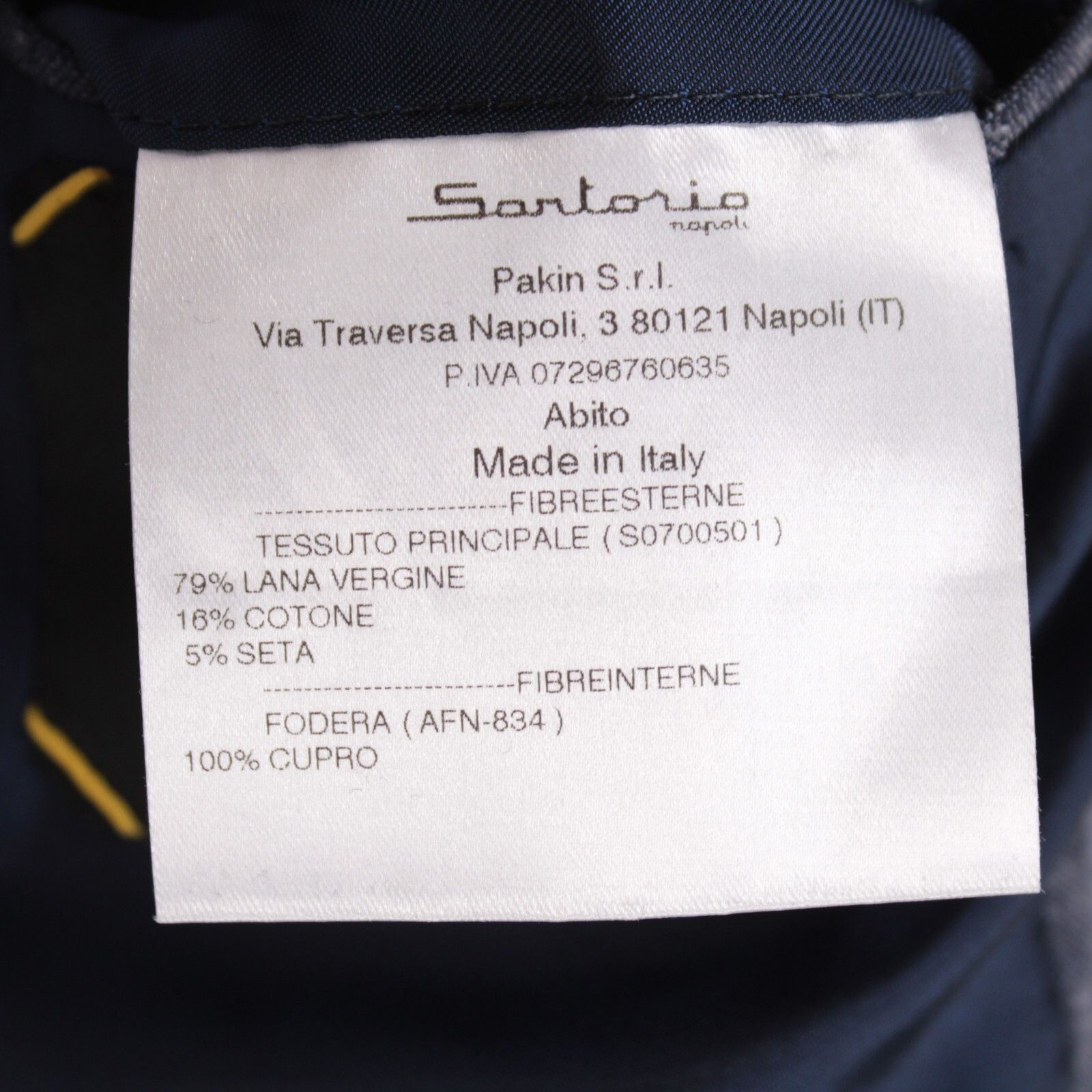 SARTORIO Sartorio Suit Size US 40 Regular in Blue Size 40R - 9 Thumbnail