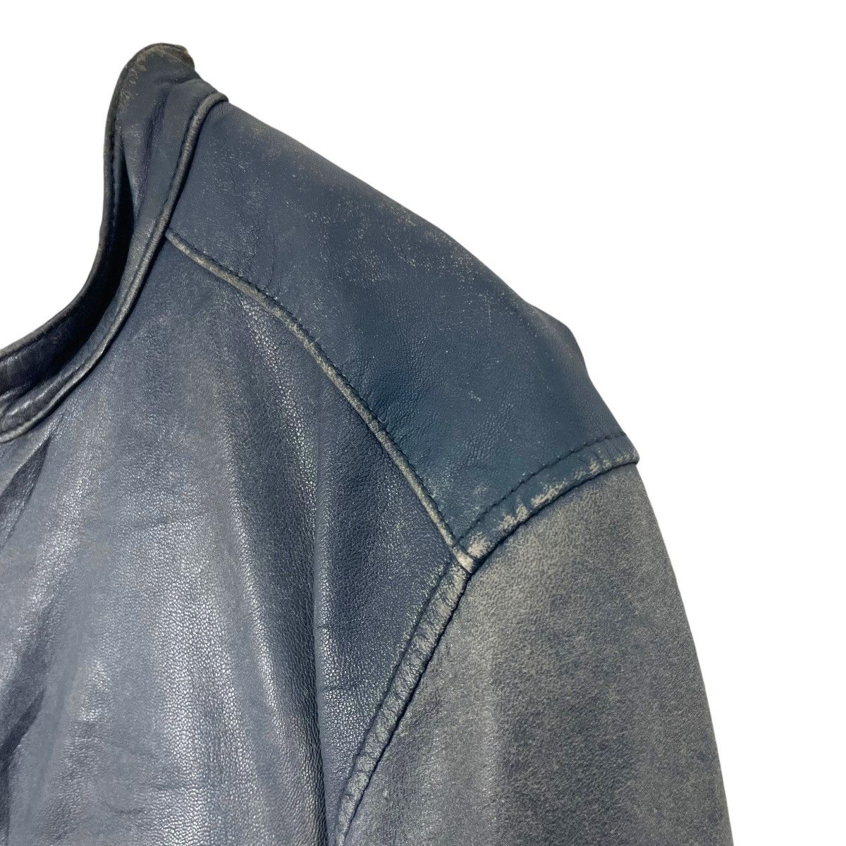 Katharine Hamnett London Vintage Katherine Hamnett London Leather Jacket Double Colar Size US S / EU 44-46 / 1 - 9 Thumbnail