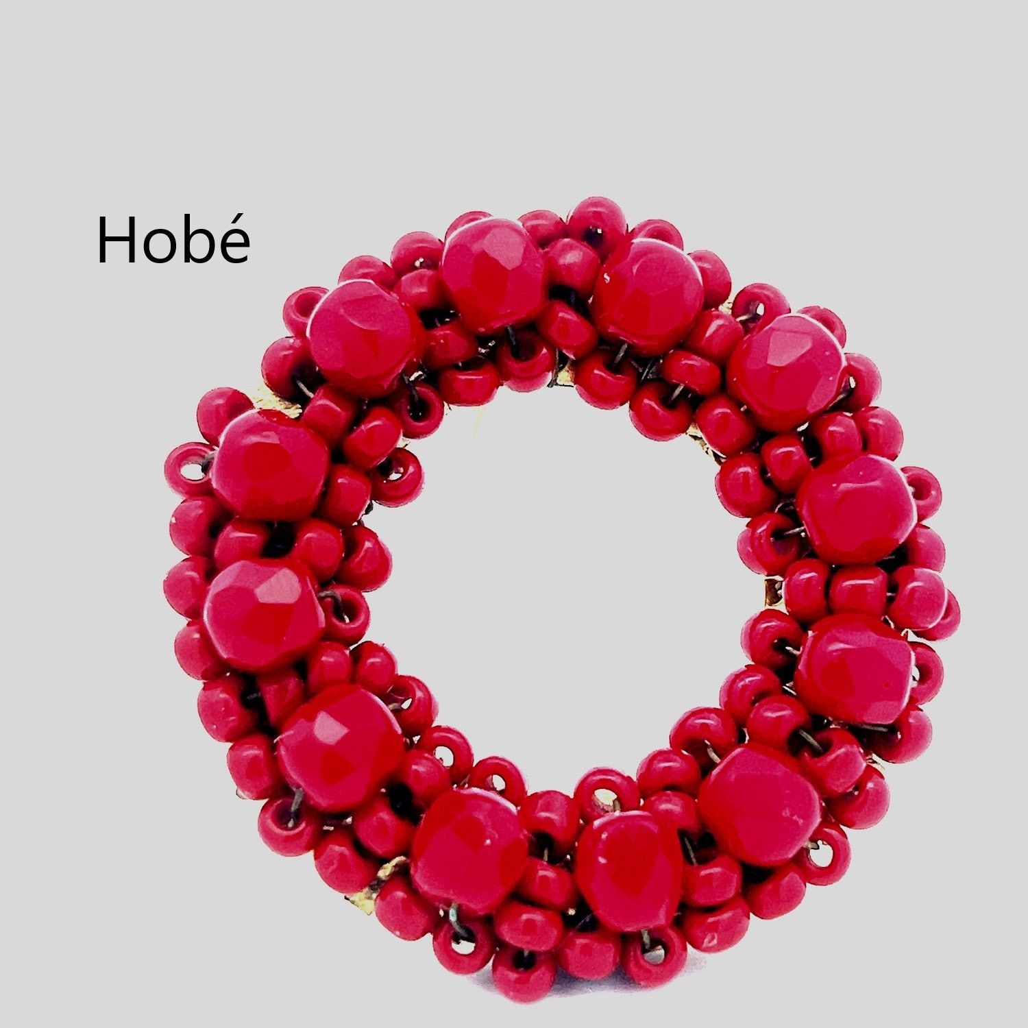 & Other Stories HOBE Cherry Red Wreath Goldtone Brooch Pin Size ONE SIZE - 1 Thumbnail