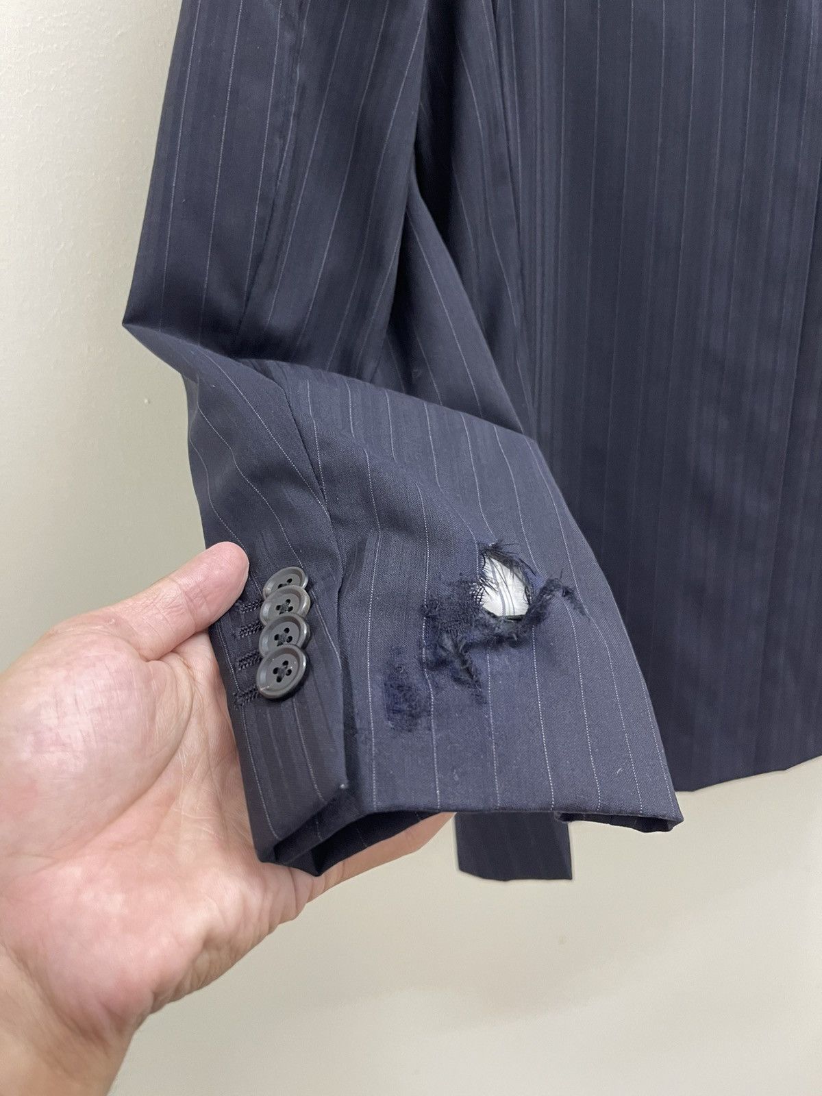 Loro Piana Loro Piana Stripe Blazer Size 38R - 16 Thumbnail
