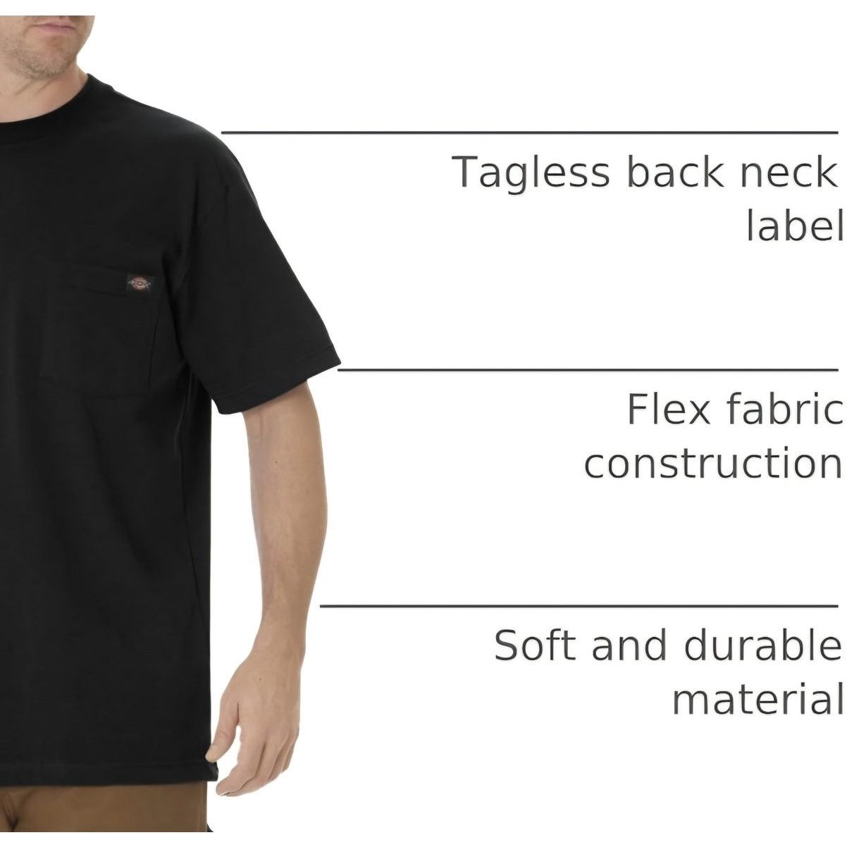 Dickies Dickies Men's Charcoal Gray T-Shirt - Size XL Size US XL / EU 56 / 4 - 1 Thumbnail