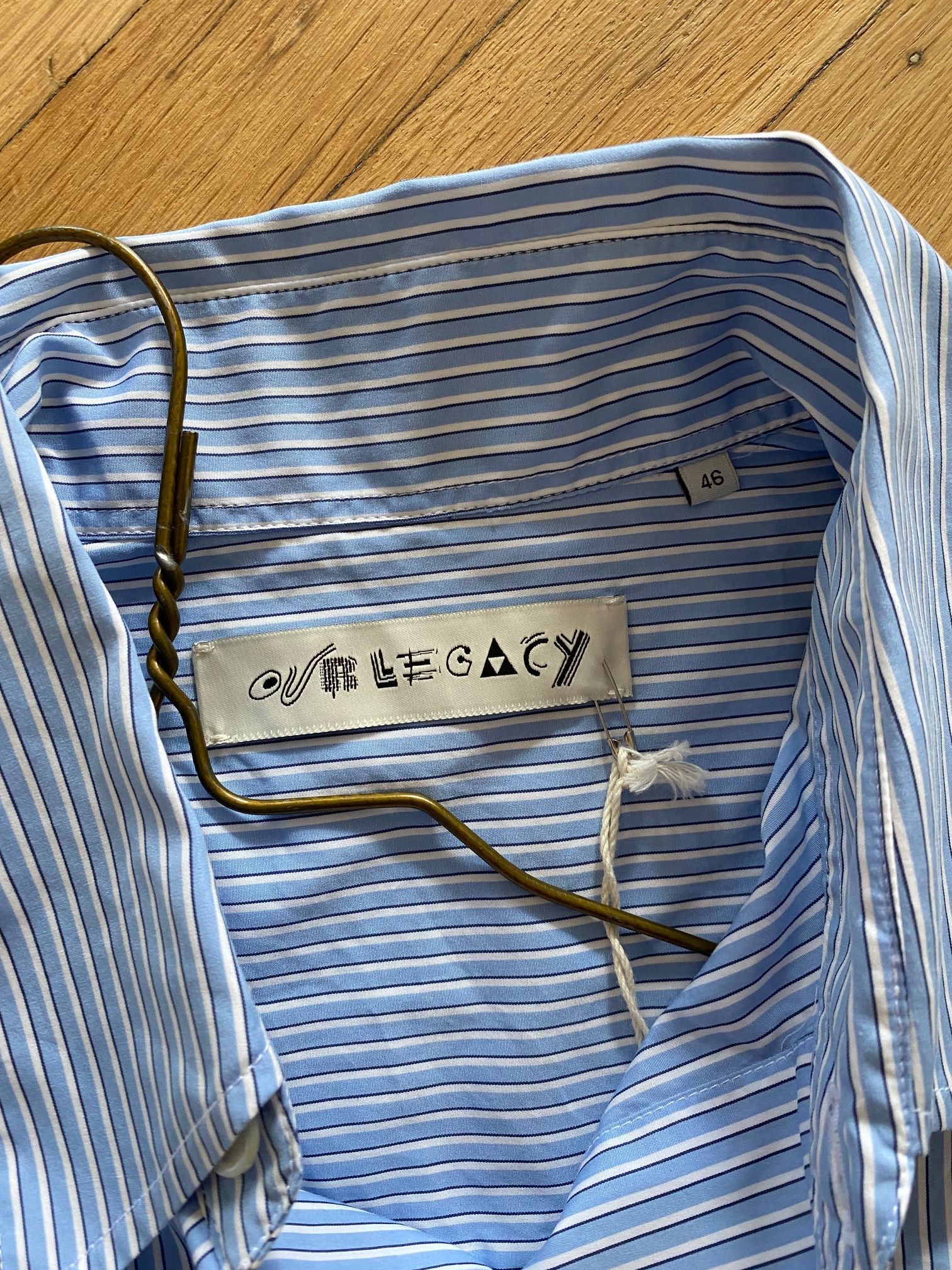 Our Legacy Our Legacy Popover Shirt Hedge Fund Stripe Size US S / EU 44-46 / 1 - 3 Thumbnail