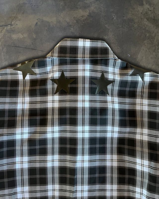 Givenchy GIVENCHY SS2015 STAR PLAID BUTTON UP Size US S / EU 44-46 / 1 - 4 Thumbnail