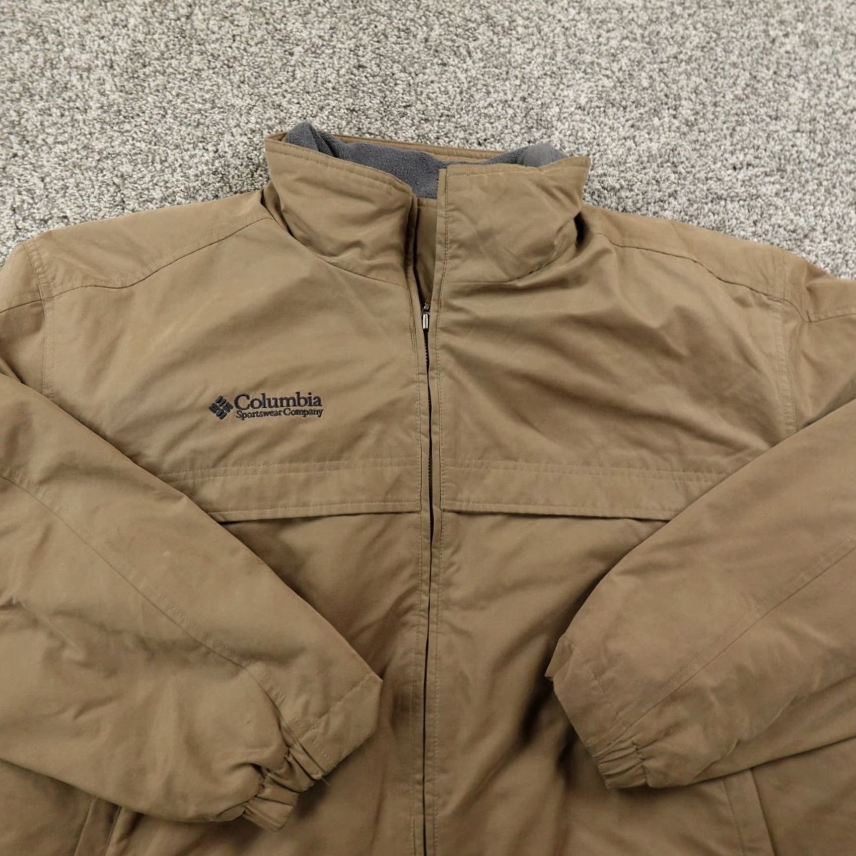 Vintage VINTAGE Columbia Jacket Mens XL Brown Fleece Lined Windbreaker Bomber Zip Coat Hike Size US XL / EU 56 / 4 - 4 Thumbnail