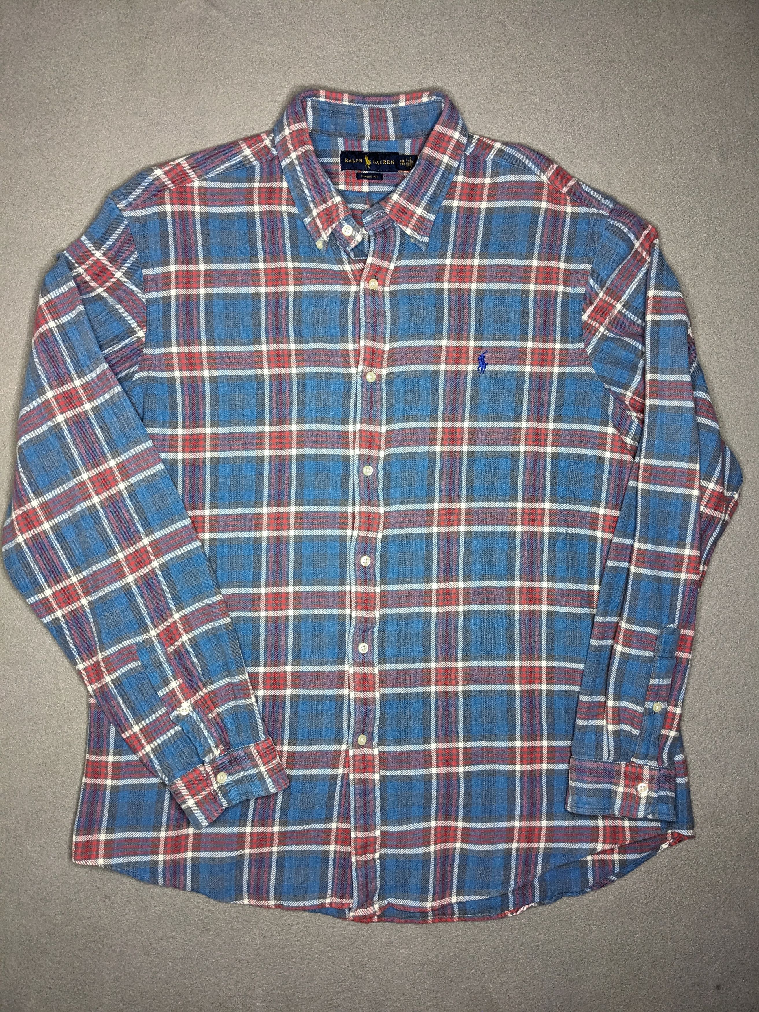 Polo Ralph Lauren Polo Ralph Lauren Flannel Plaid Shirt Classic Fit 2XL Size US XXL / EU 58 / 5 - 2 Thumbnail