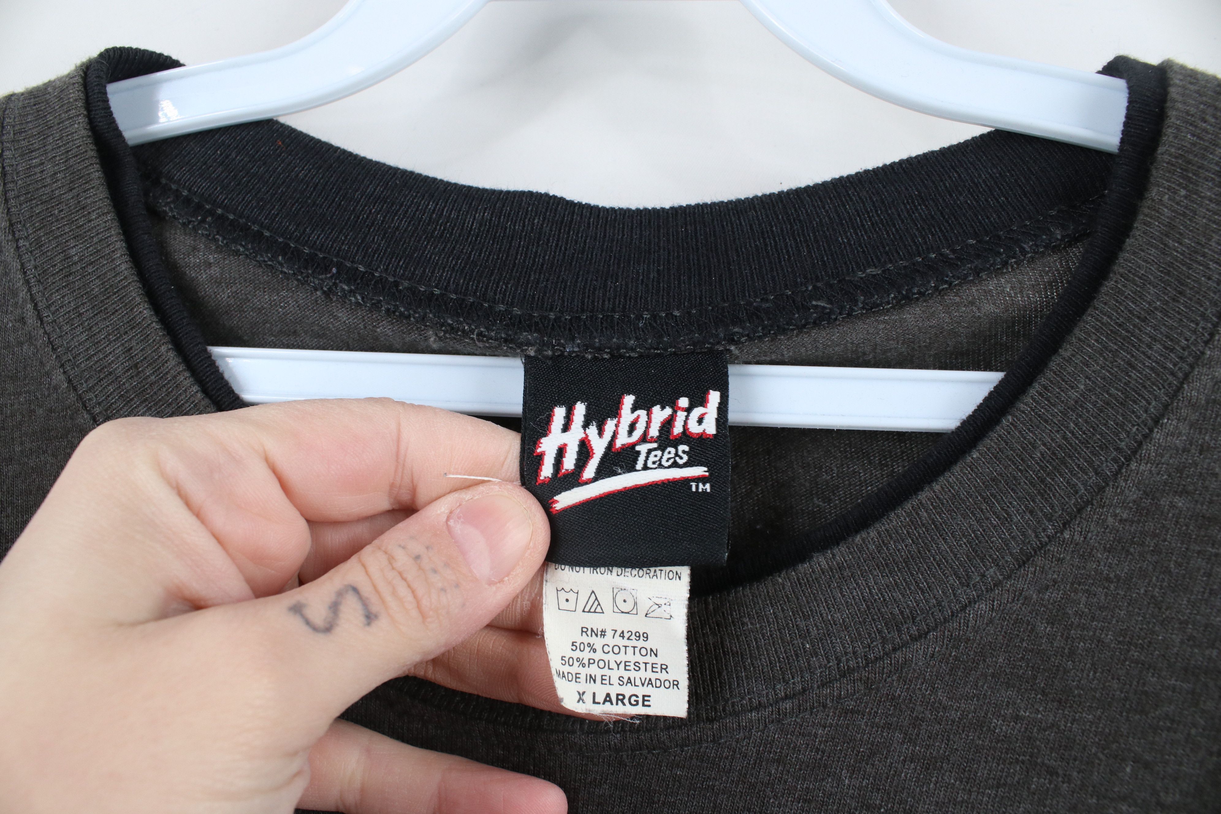 Vintage Vintage 90s Y2K Layered Jimi Hendrix Long Sleeve T-Shirt Size US XL / EU 56 / 4 - 9 Thumbnail