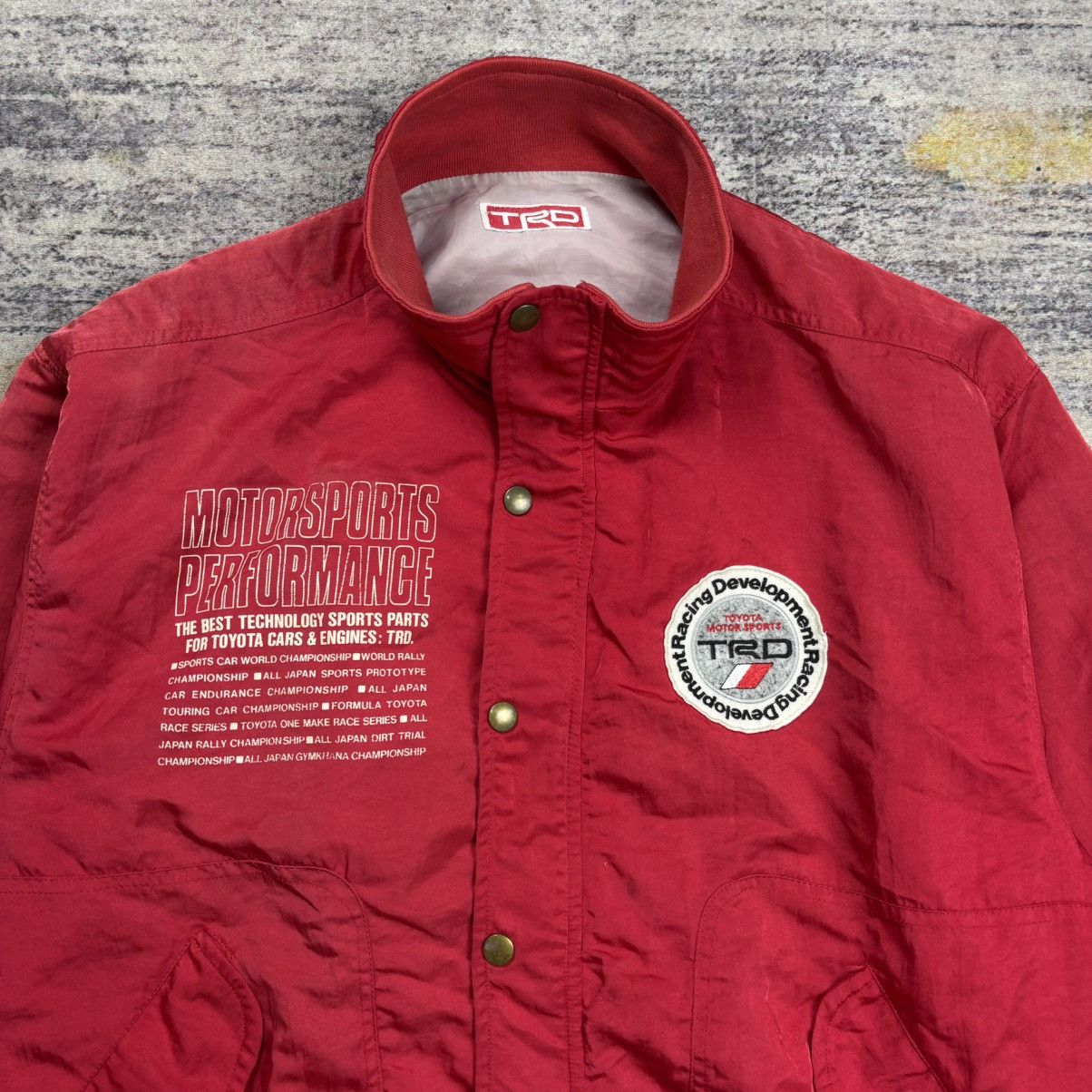 Vintage Vintage 90s Trd Toyota racing development bomber jacket Size US M / EU 48-50 / 2 - 3 Thumbnail