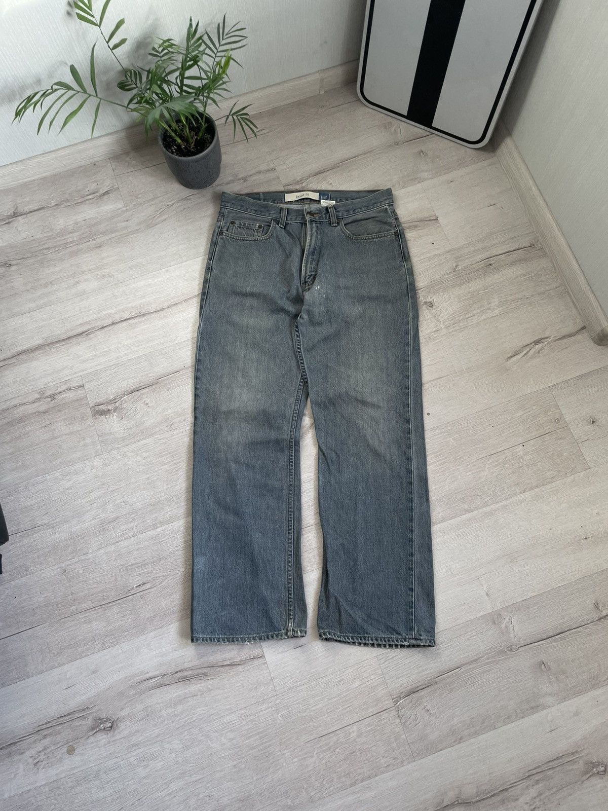 Gap Vintage Washed Gap Jeans Baggy Boot Cut Fit Grunge Y2k Opium Size US 33 - 3 Thumbnail