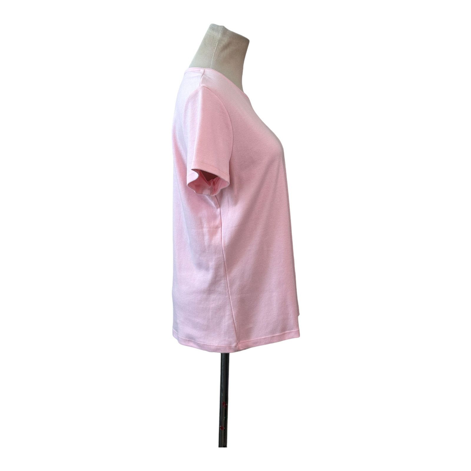 Croft & Barrow Croft & Barrow pink short sleeves cotton top size PL Size L / US 10 / IT 46 - 5 Thumbnail