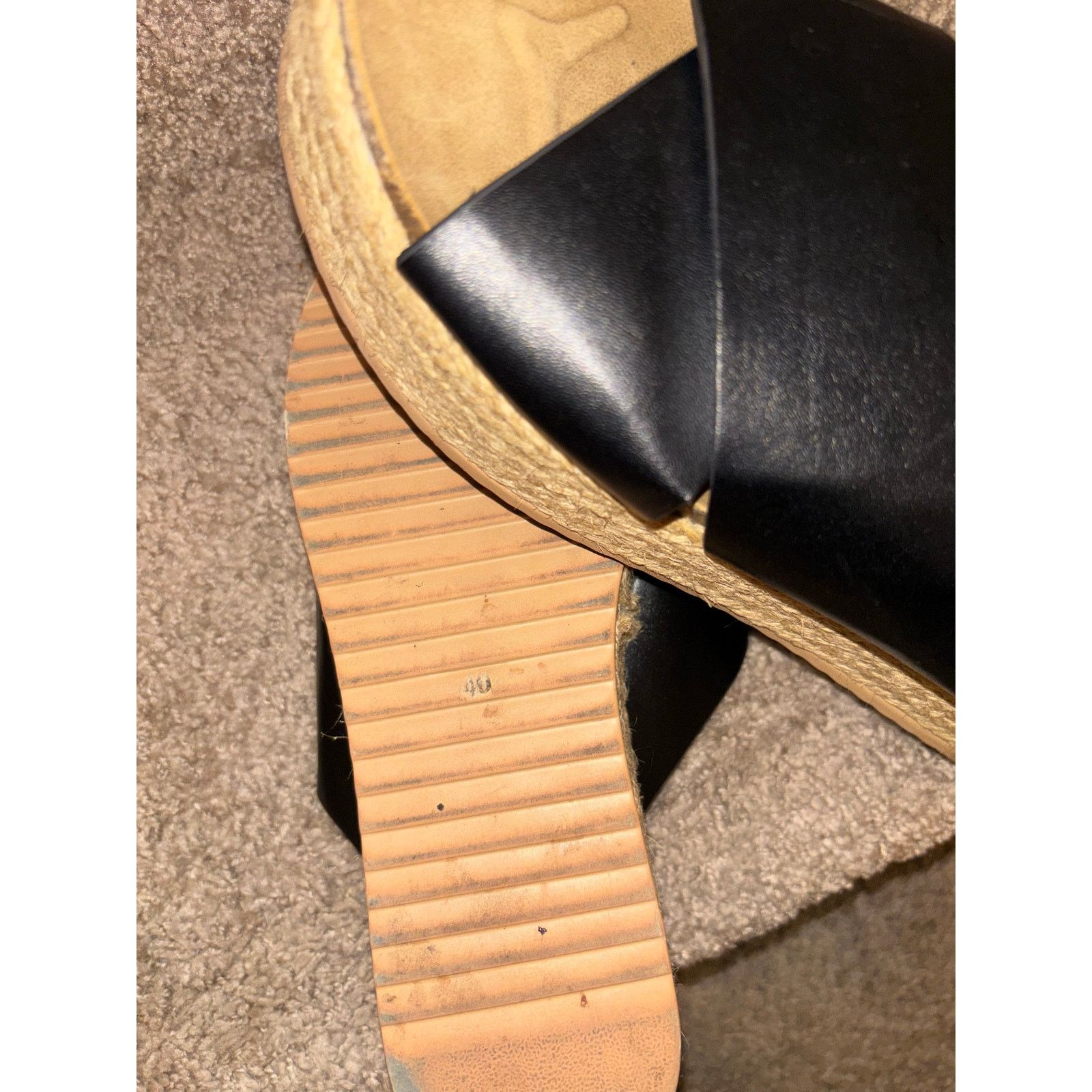 The Unbranded Brand Women's Size 40 ( US 9/9.5) Espadrille Leather Sandals Size US 9 / IT 39 - 6 Thumbnail