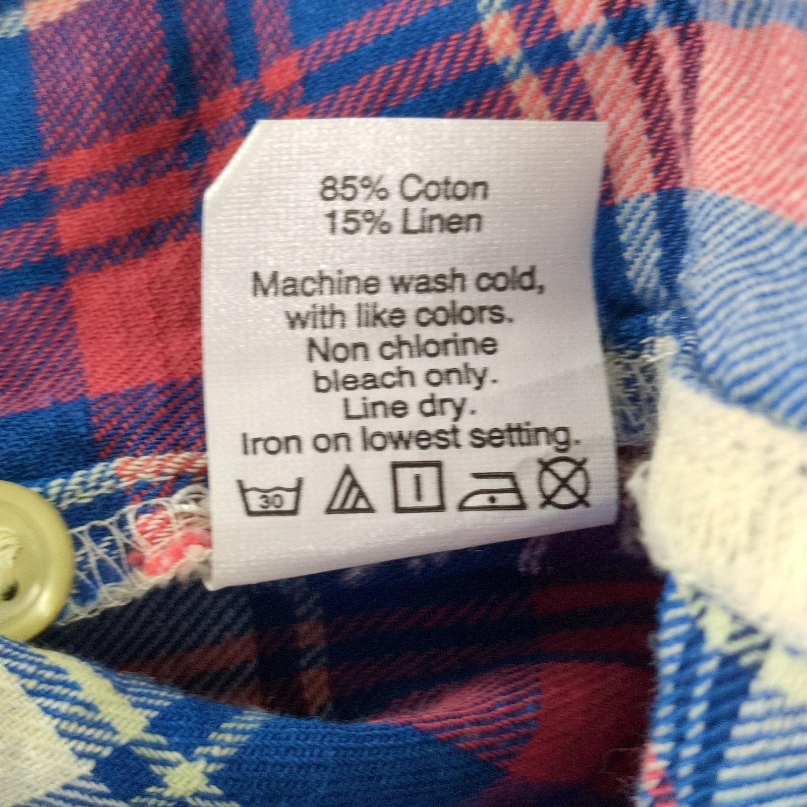 Madewell Madewell Women's M Long Sleeve Shrunken Flannel Button Shirt Size M / US 6-8 / IT 42-44 - 6 Thumbnail