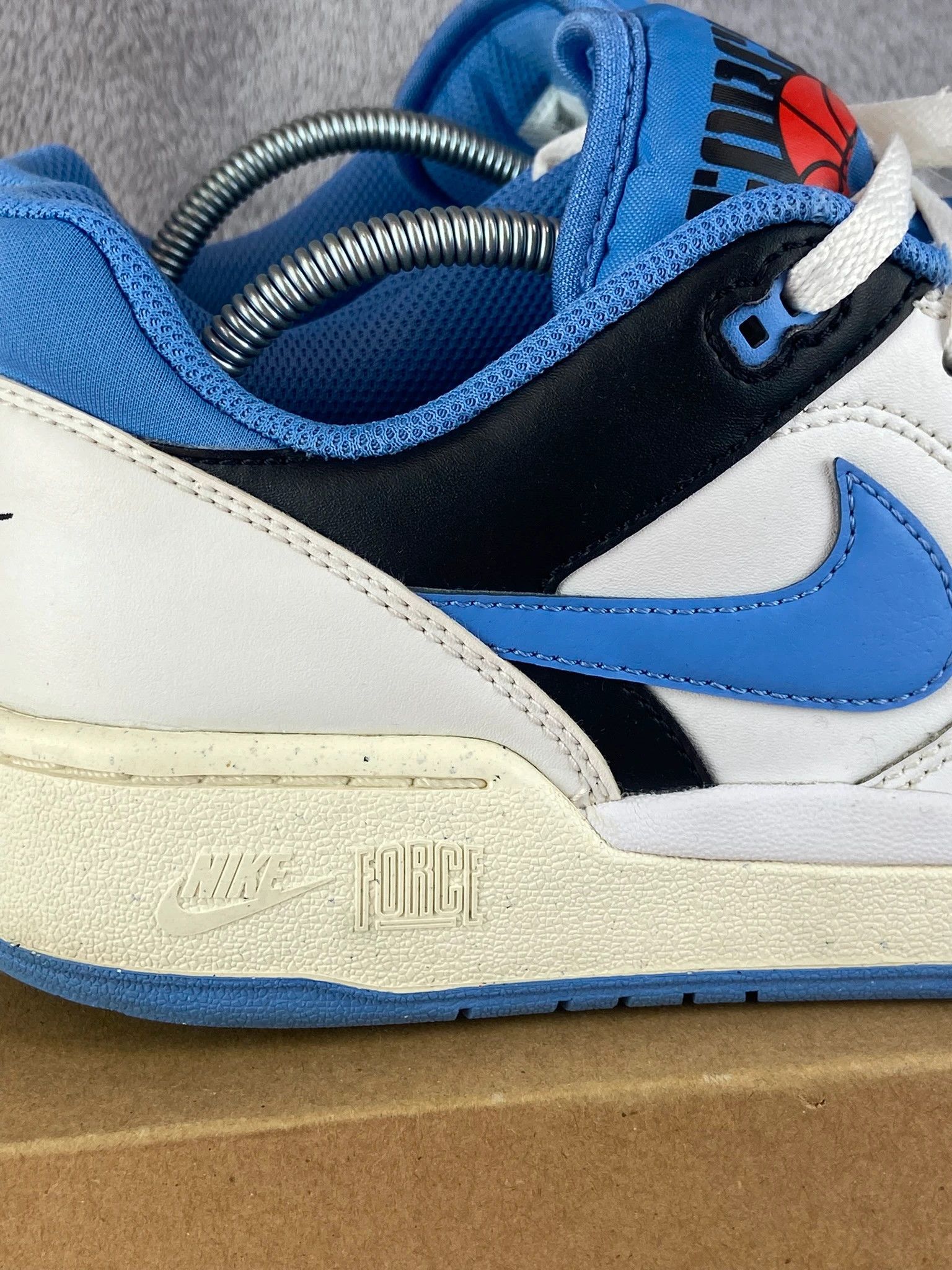 Nike : Nike sneakers white blue retro basketball vintage Size US 7.5 / EU 40-41 - 5 Thumbnail