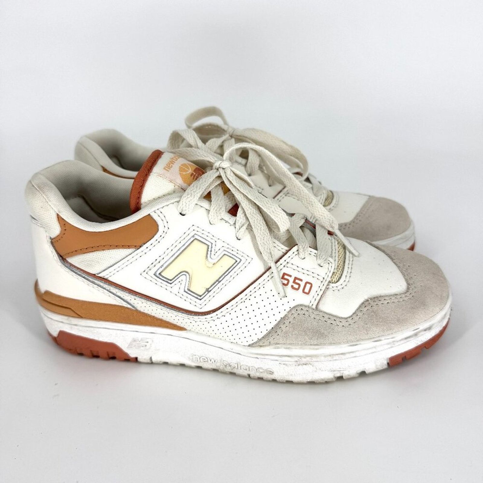 New Balance New Balance 550 Au Lait Sneakers Beige Burnt Orange Size 7.5 Size US 7.5 / IT 37.5 - 1 Thumbnail