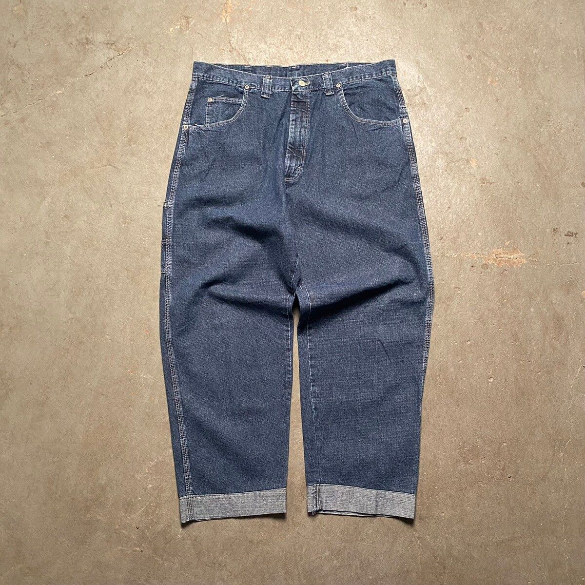 Vintage Vintage 90s Wrangler Baggy Carpenter Jeans Made in Usa Size US 36 / EU 52 - 2 Preview
