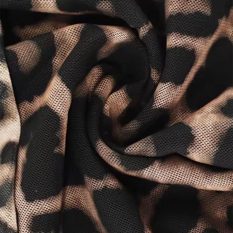 Japanese Brand Sexy Leopard Print Off-Shoulder Top | Trendy & Club Wear Size M / US 6-8 / IT 42-44 - 9 Thumbnail