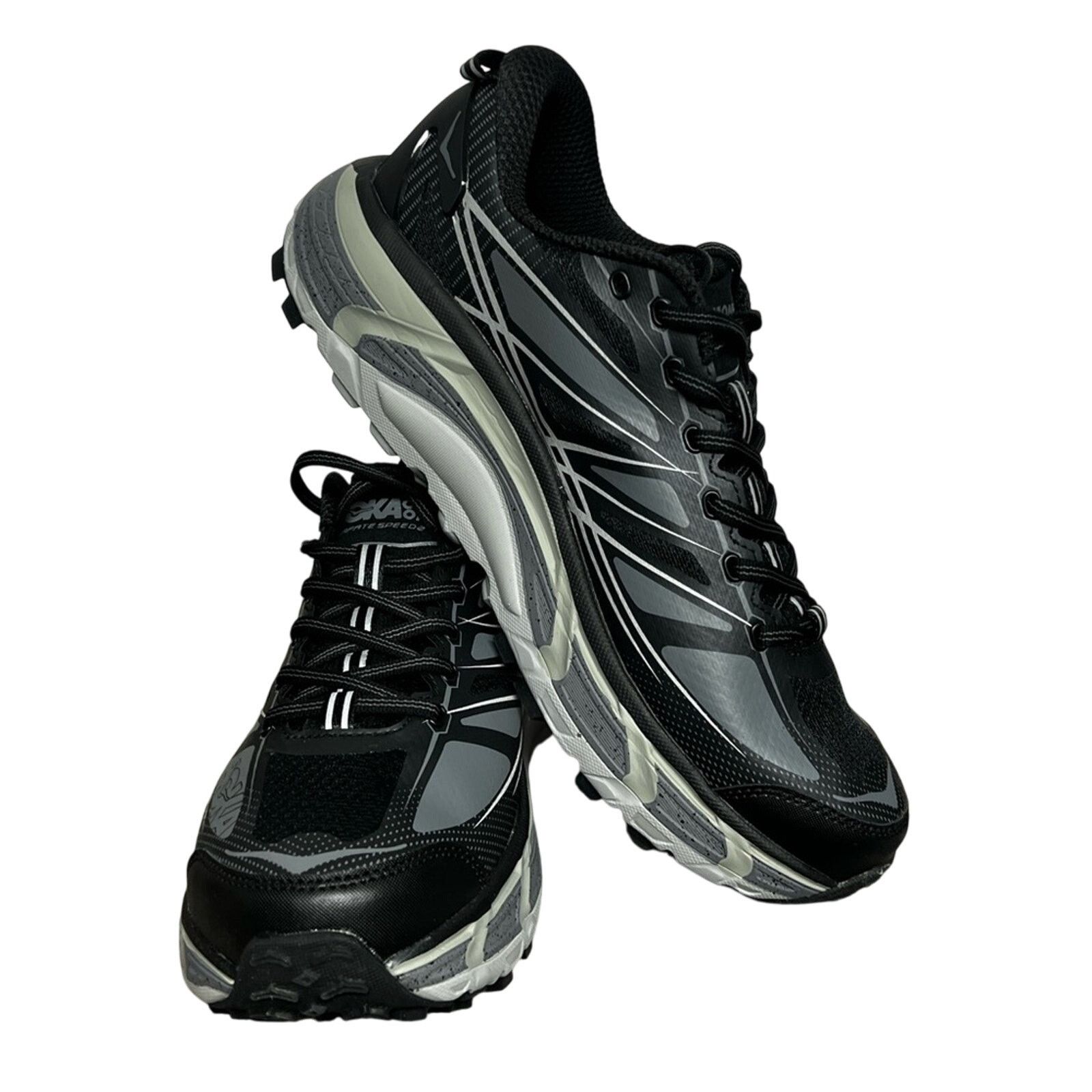 Hoka Men’s HOKA Mafate Speed 2 'Black Castlerock' 10 WORN ONCE Size US 10 / EU 43 - 3 Thumbnail