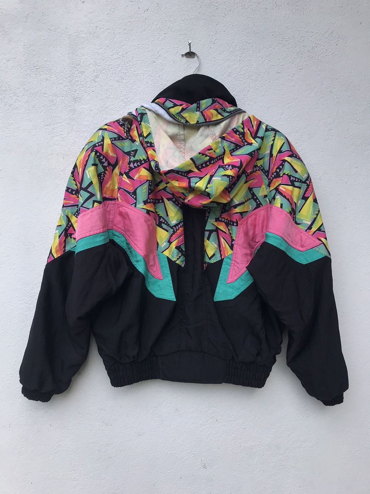 Asics × Designer Vintage Ski Jacket Japanese Design Hood Size US L / EU 52-54 / 3 - 6 Thumbnail