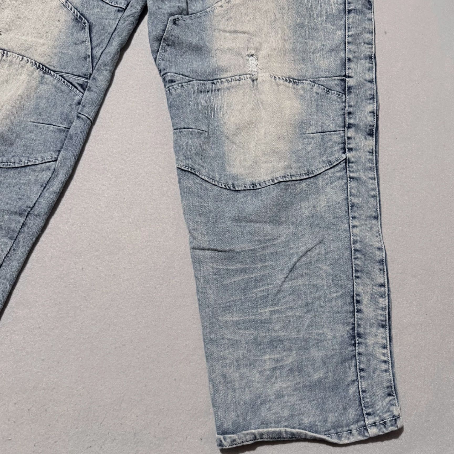 Rocawear Rocawear Slim Fit Jeans Men's Blue Denim Distressed Straight Biker Y2K - 46x32 Size US 30 / EU 46 - 6 Thumbnail