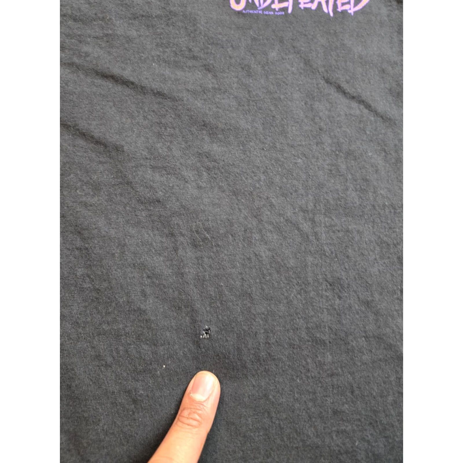 Undefeated Undefeated T Shirt XS Mens Short Sleeve Graphic Pullover USA Made Black Cotton, Crew Neck, Logo, Hip Hop, 2000s, Regular Fit, Vintage: No Size US XS / EU 42 / 0 - 6 Thumbnail