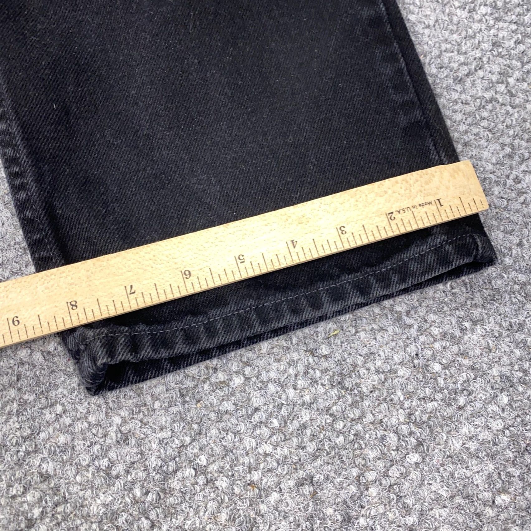 Vintage VINTAGE? No — Wait, actually not vintage. LL Bean Jeans Mens 40x30 Black Classic Fit Straight Leg Denim Pants Size US 40 / EU 56 - 4 Thumbnail