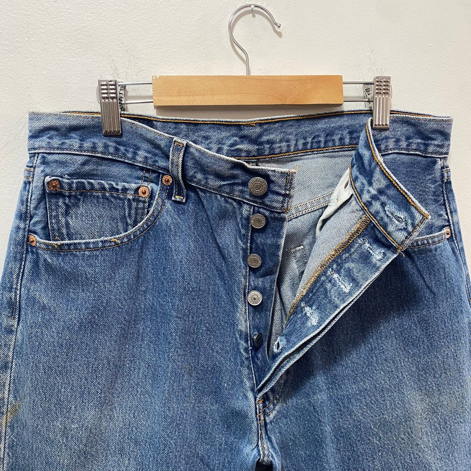 Levi's × Vintage Vintage Levi's 501 Button Fly Denim Jeans Size US 33 - 4 Thumbnail