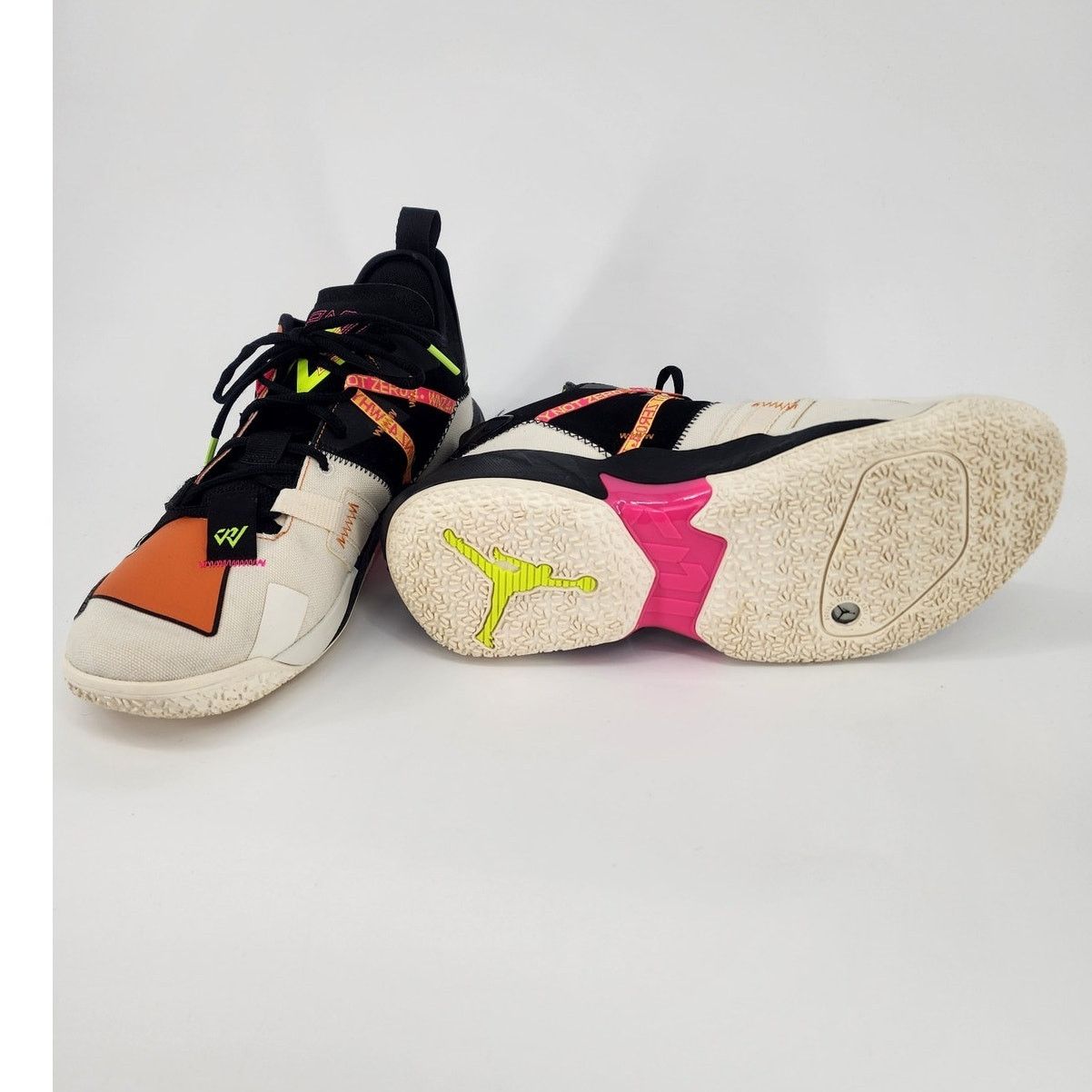 Nike Jordan Why Not Zer0.4 Pale Ivory Orange Volt Men’s 10.5 Size US 10.5 / EU 43-44 - 5 Thumbnail