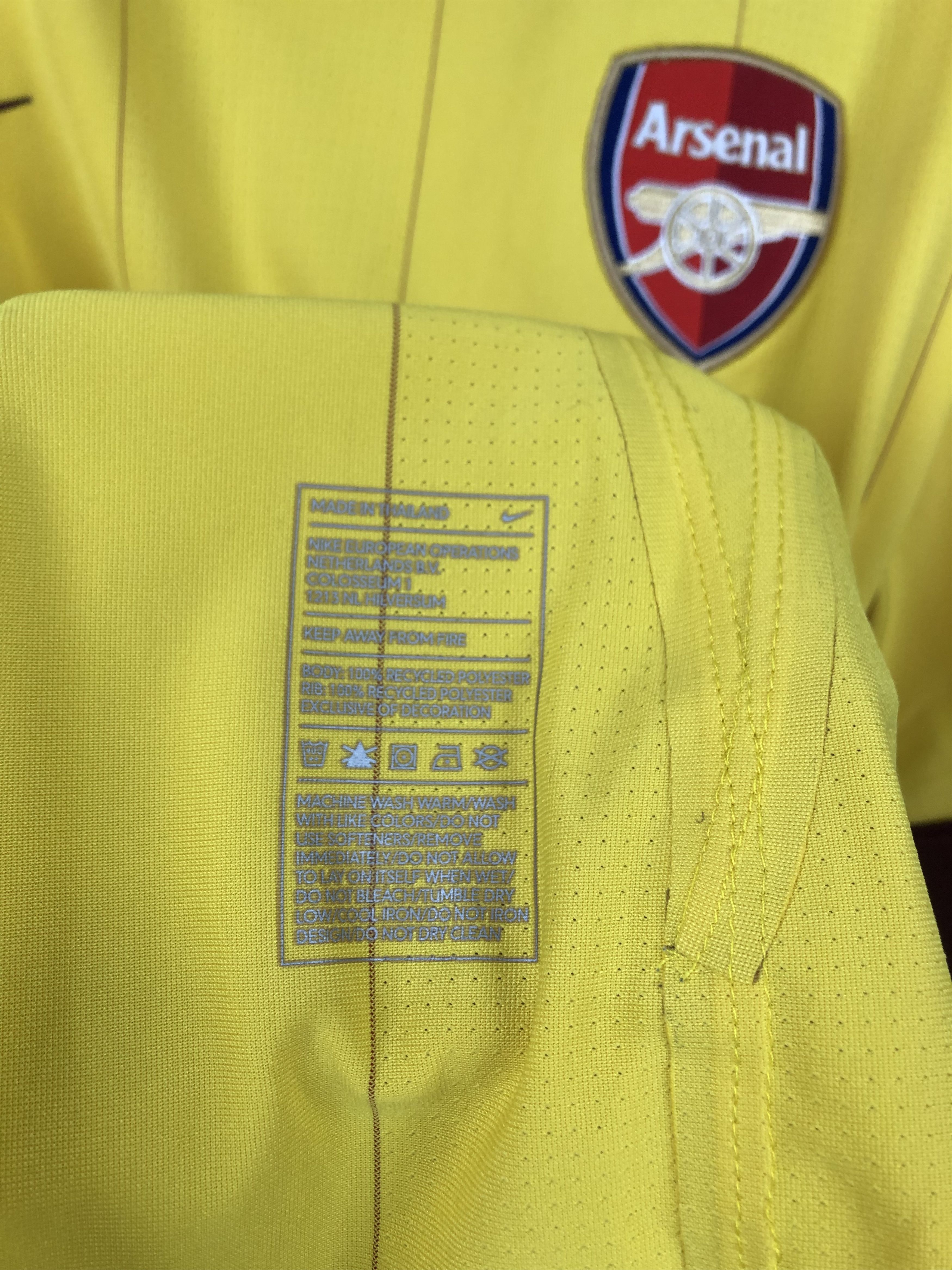 Vintage Arsenal football shirt Soccer Player Issue Jersey Rare Tee Size US XXL / EU 58 / 5 - 10 Thumbnail