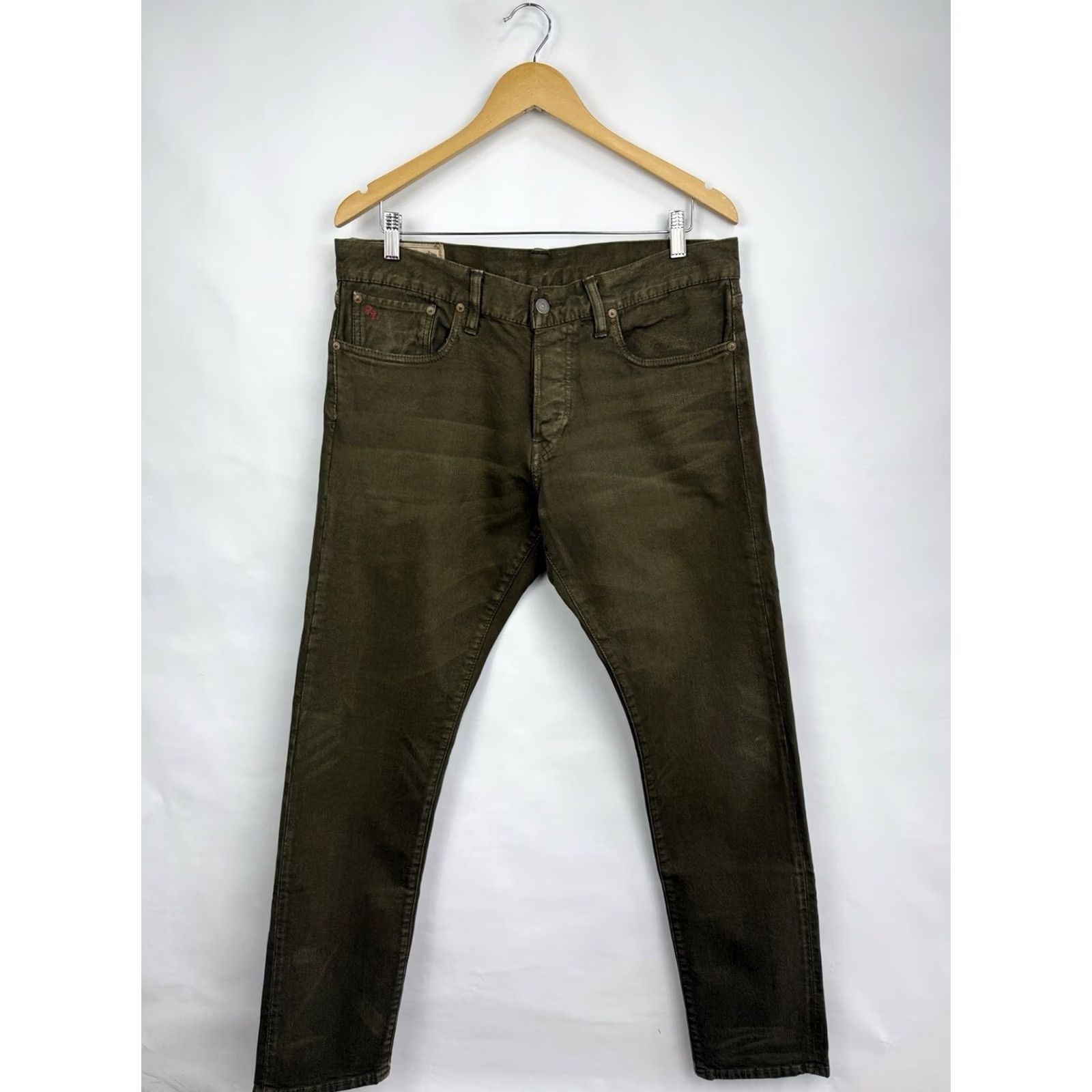 Polo Ralph Lauren VINTAGE Polo Ralph Lauren Sullivan Slim Jeans Olive USA Size 34/32 Slim Size US 34 / EU 50 - 3 Thumbnail