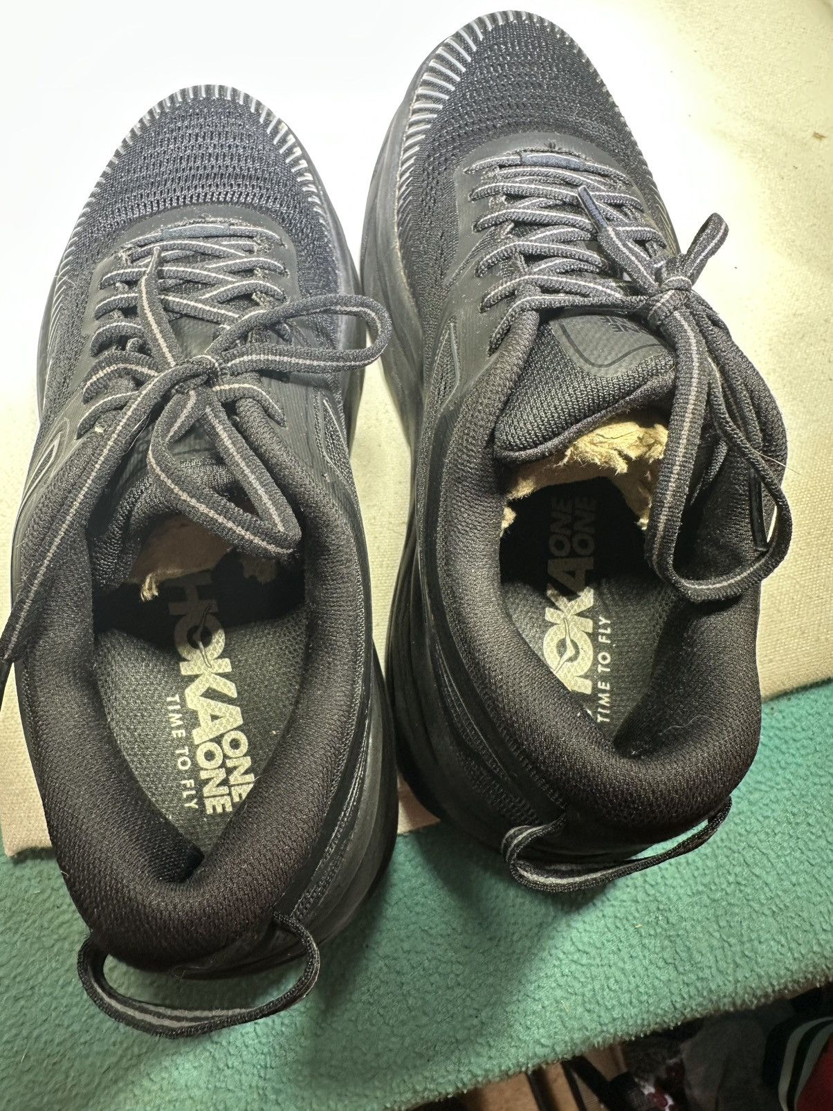 Hoka PreOwned Hoka Bondi 7 Triple Black Running Shoes Women's 8.5 Size US 8.5 / IT 38.5 - 6 Thumbnail