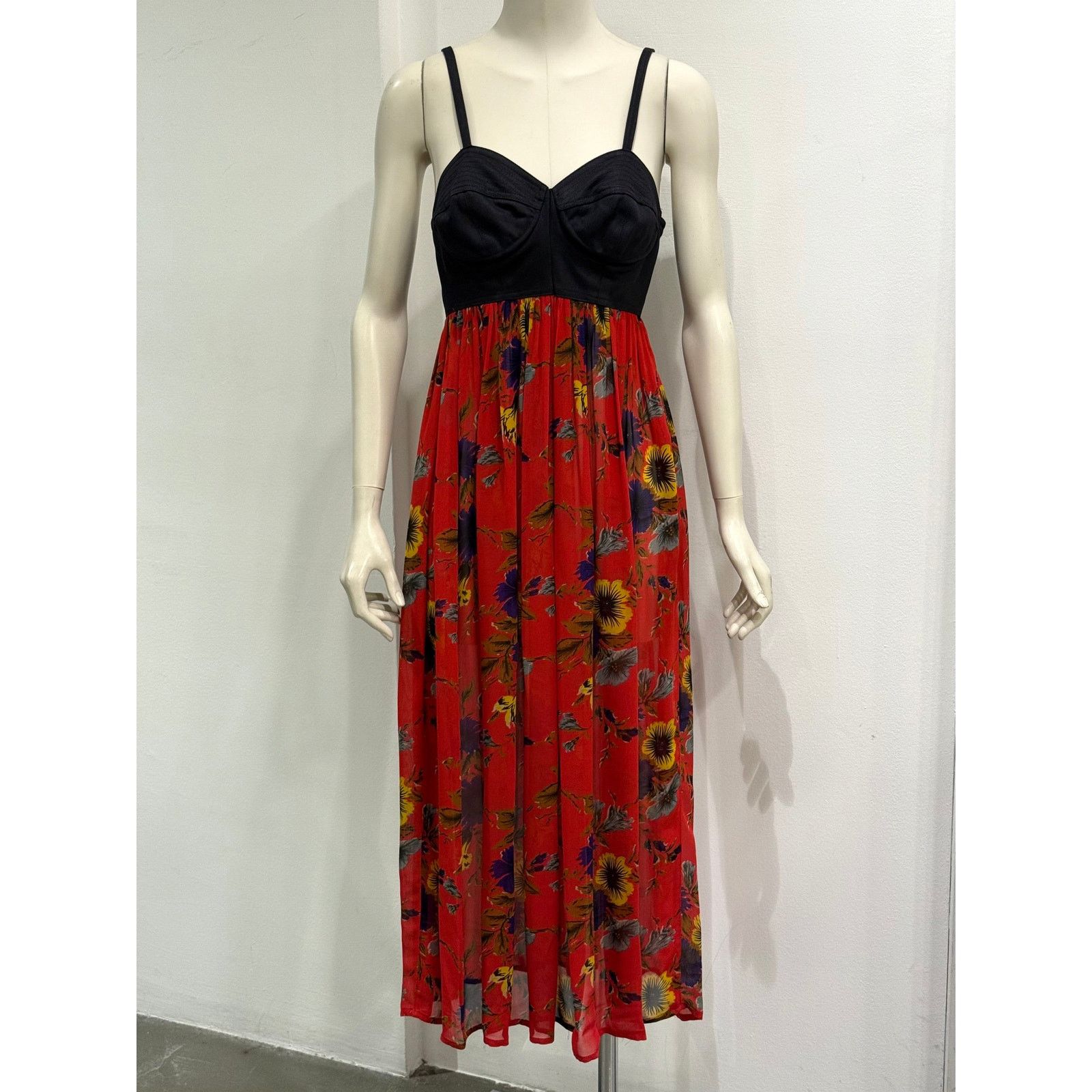 Jean Paul Gaultier 1990s Jean Paul Gaultier corseted floral dress Size M / US 6-8 / IT 42-44 - 2 Thumbnail