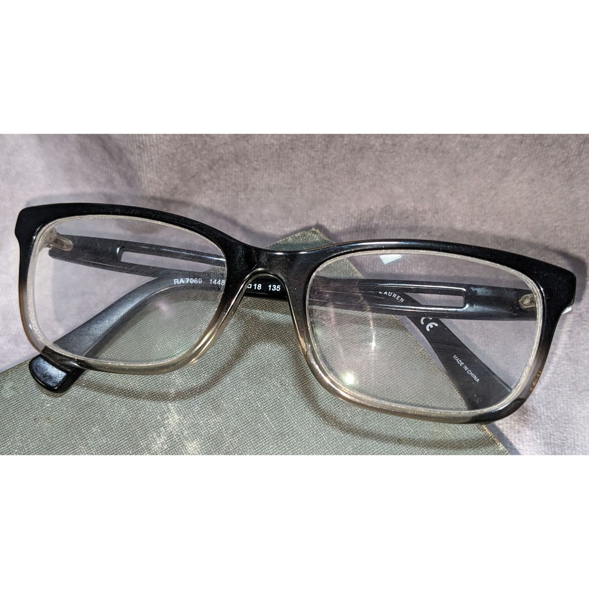 Ralph Lauren Ralph Lauren RA7069 Shiny Gradient Black Eyeglass Frames Size ONE SIZE - 5 Thumbnail