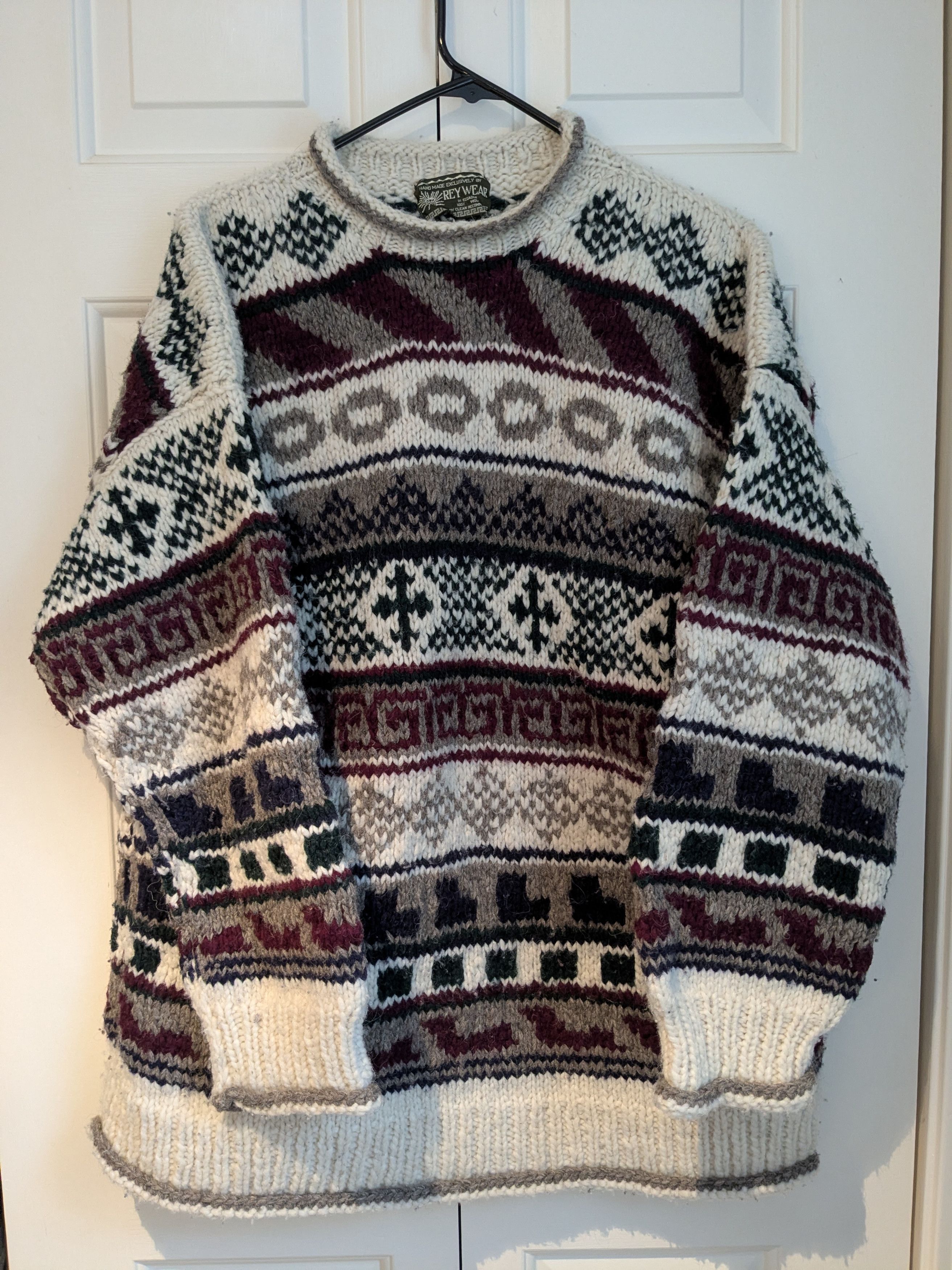 Other Vintage Handmade Wool Sweater Size US L / EU 52-54 / 3 - 1 Thumbnail