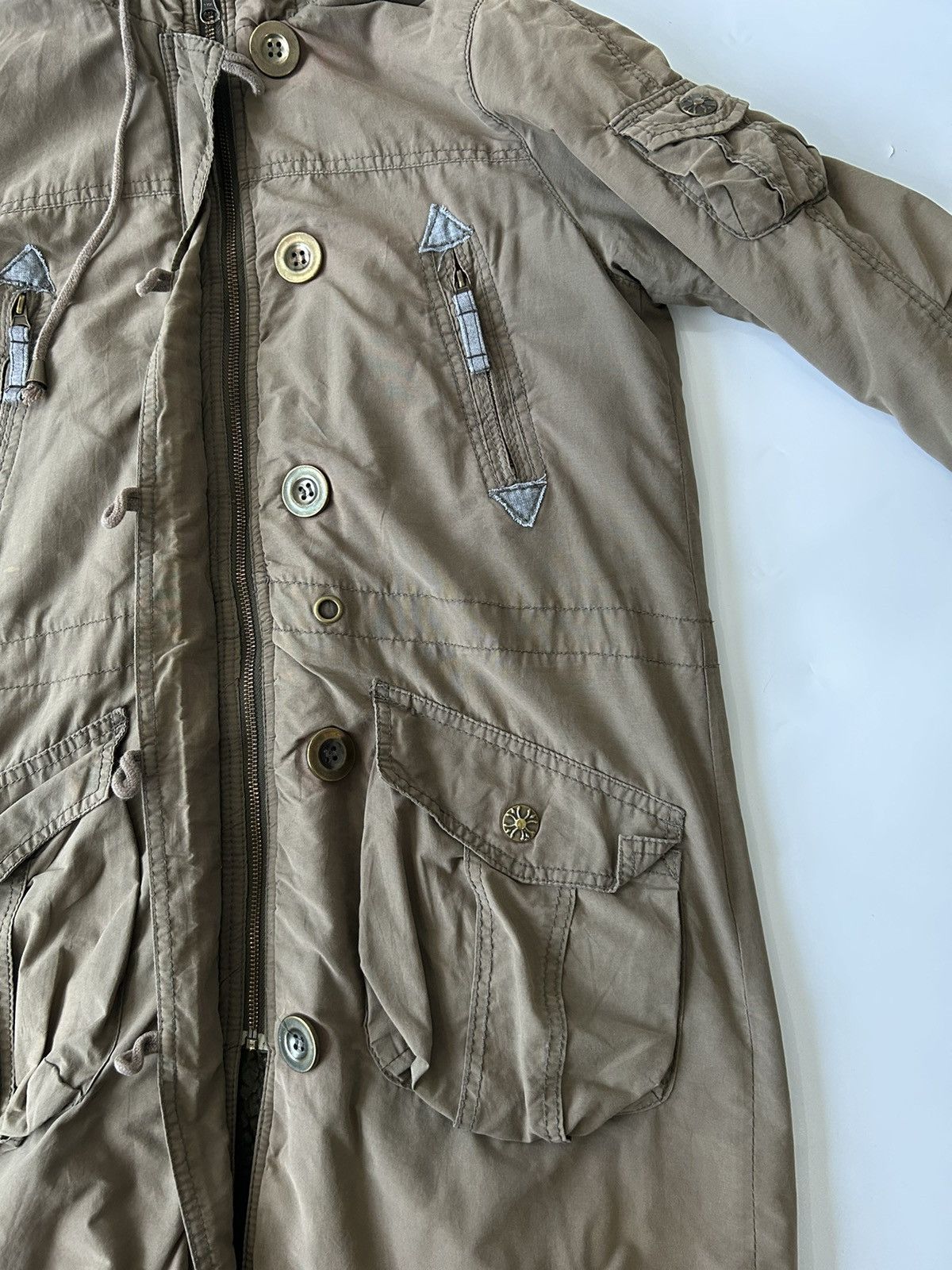 Japanese Brand US ARMY ORIGENAL MULTI POCKET FAUX FUR HOODIE PARKA JACKET Size M / US 6-8 / IT 42-44 - 2 Thumbnail