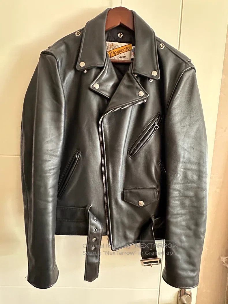 Schott Schott NYC American classic cable-stayed castrated cowhide Size US XXS / EU 40 - 1 Thumbnail