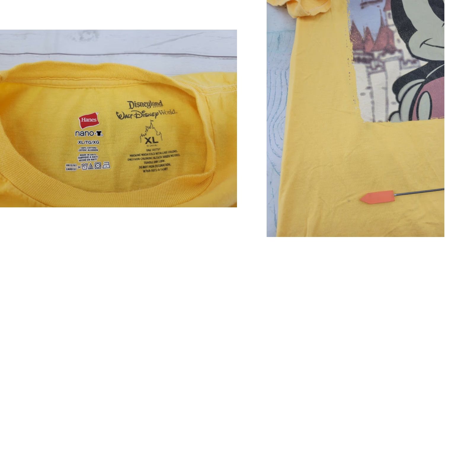 Disney Disney Men's T Shirt Mickey Mouse Phone Disneyland Disneyworld Graphic Tee XL Shirt Mens? Size US XL / EU 56 / 4 - 8 Thumbnail