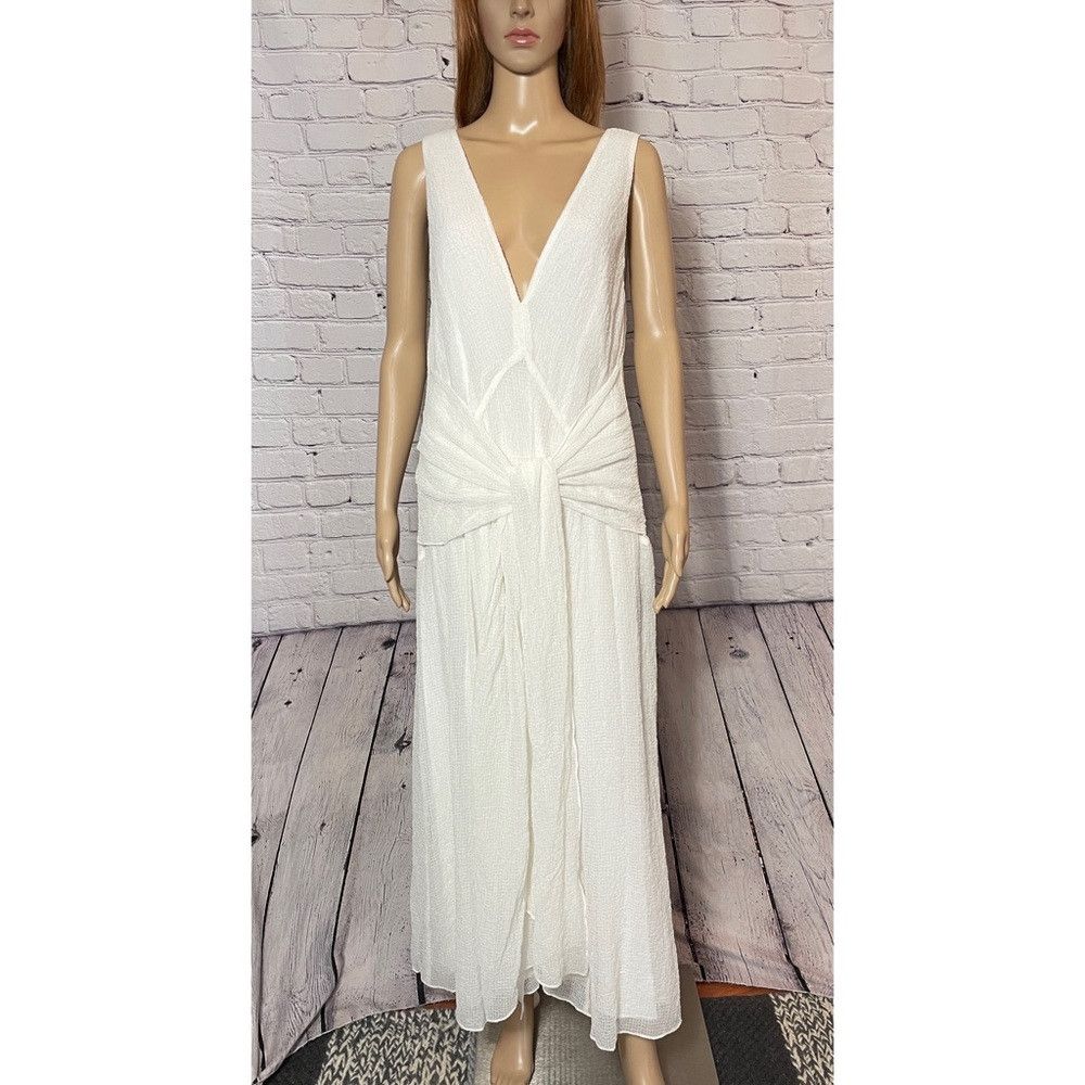 Rebecca Taylor NWT New $525 Rebecca Taylor Tie Front Cloud Dress Size 10 Size L / US 10 / IT 46 - 3 Thumbnail