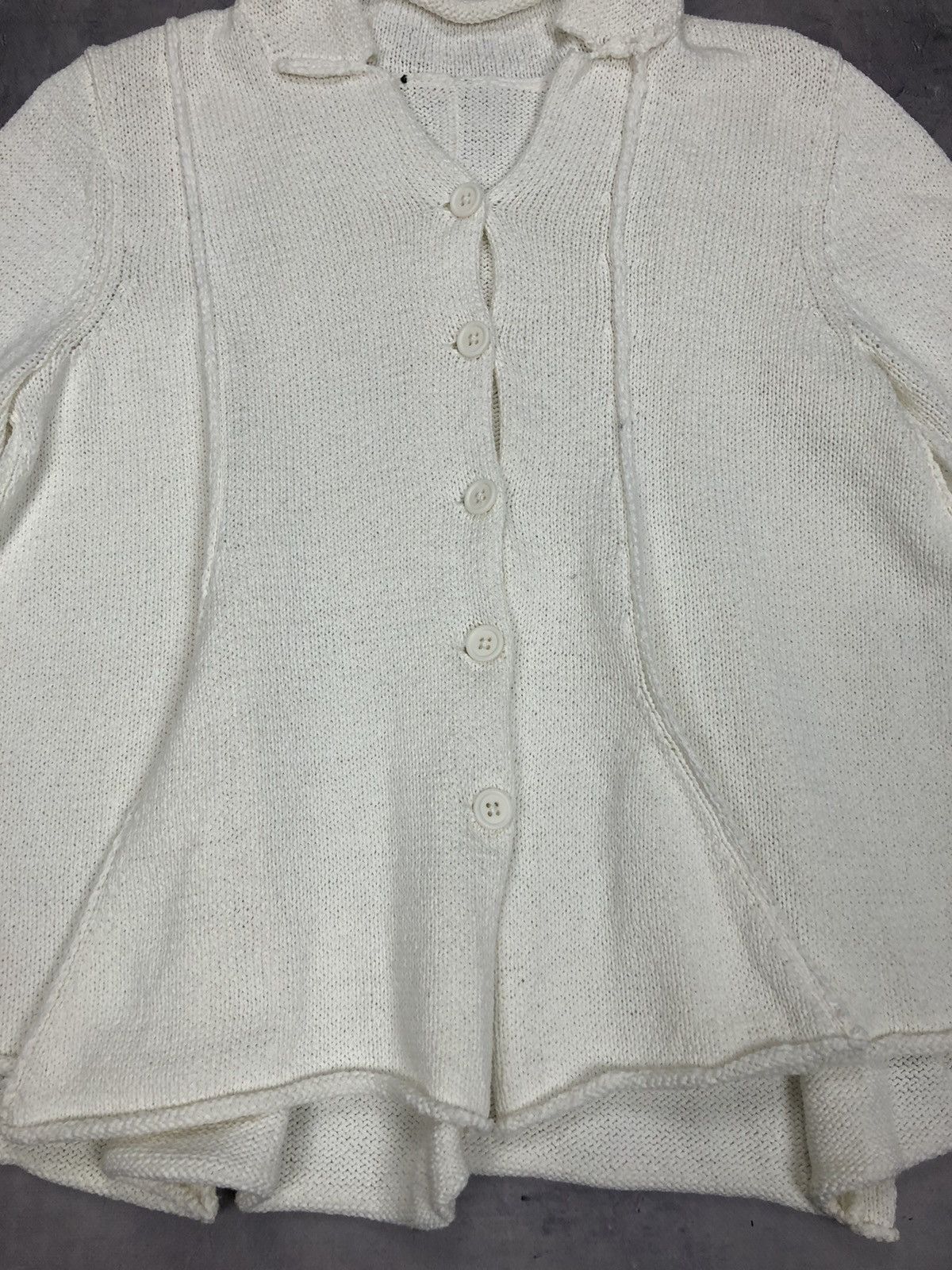 Rundholz Rundholz Black Label Flared Panel Cardigan in Off-White Size M / US 6-8 / IT 42-44 - 5 Thumbnail