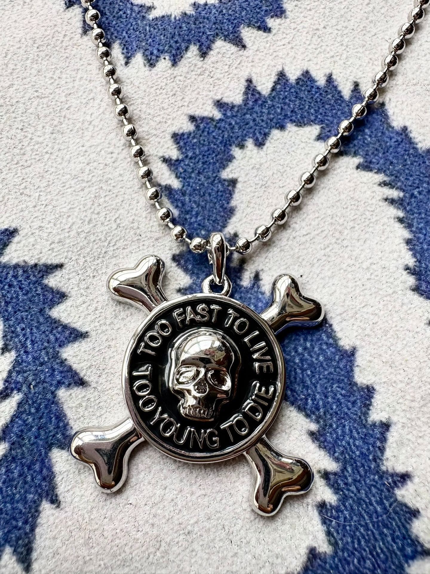 Vivienne Westwood *RARE* Too Fast To Live Too Young To Die Skull