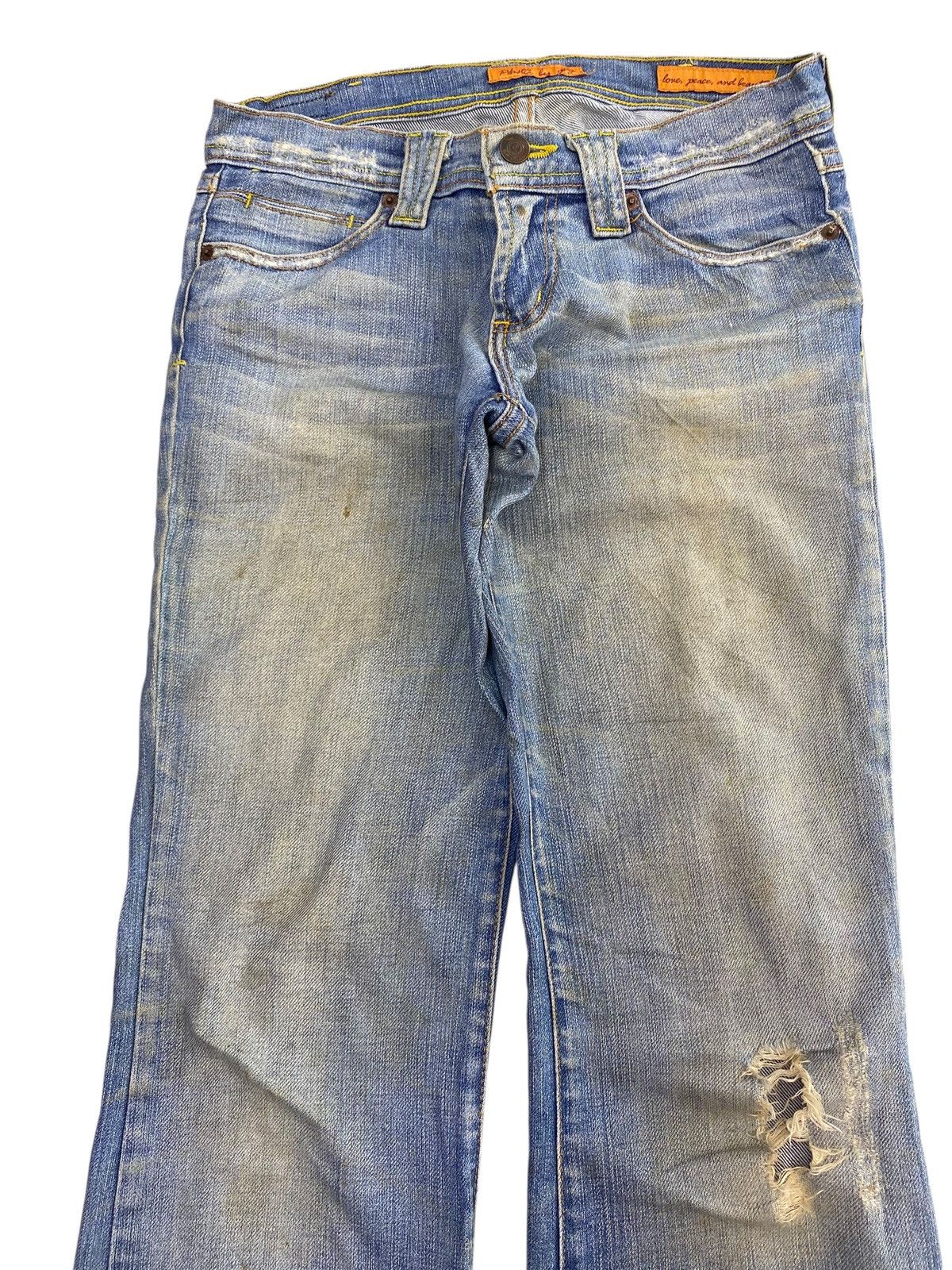 Japanese Brand Japanese Brand Faded Wash Style Flare Jeans Size US 28 / EU 44 - 2 Thumbnail